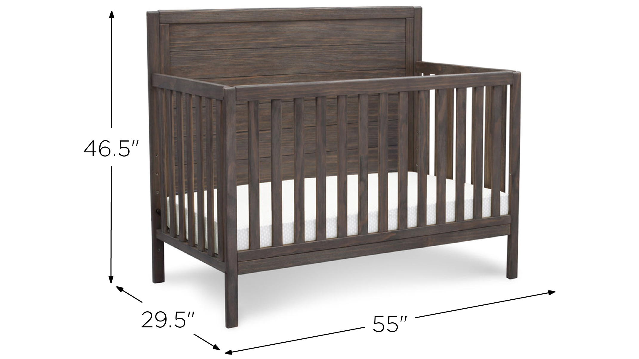 Adjustable height crib Clearance