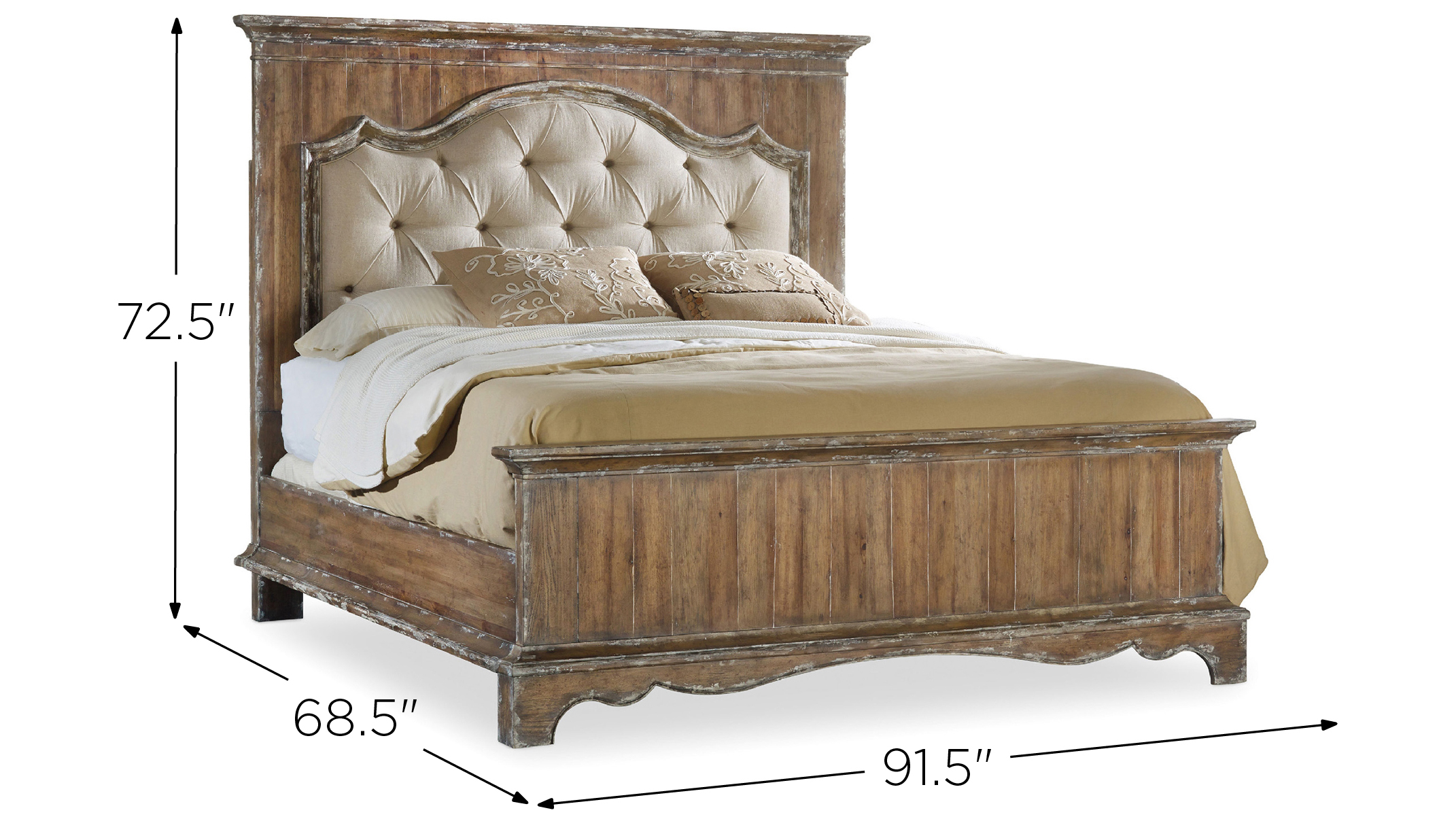 Chatelet Queen Upholstered Panel Bed Raymour Flanigan