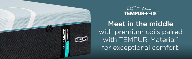Meet in the middle with premium coils paired with TEMPUR-Material&trade; for exceptional comfort.