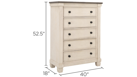 Andover Bedroom Chest Dimensions