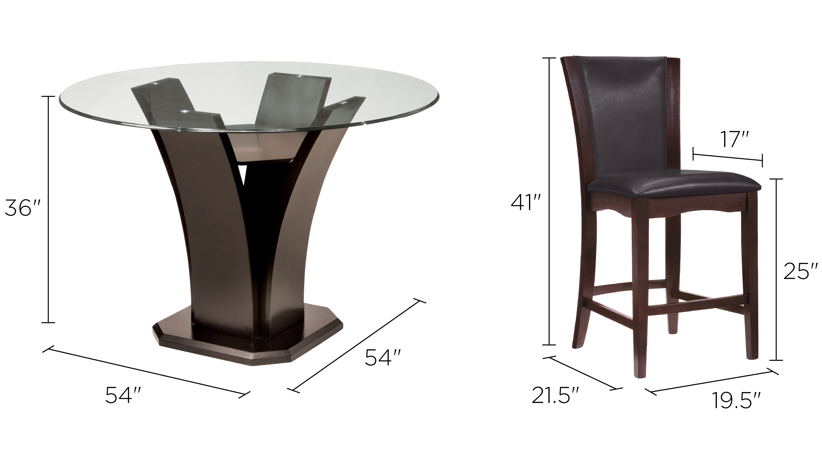 Dining set dimensions cheap