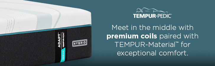 Meet in the middle with premium coils paired with TEMPUR-Material&trade; for exceptional comfort.
