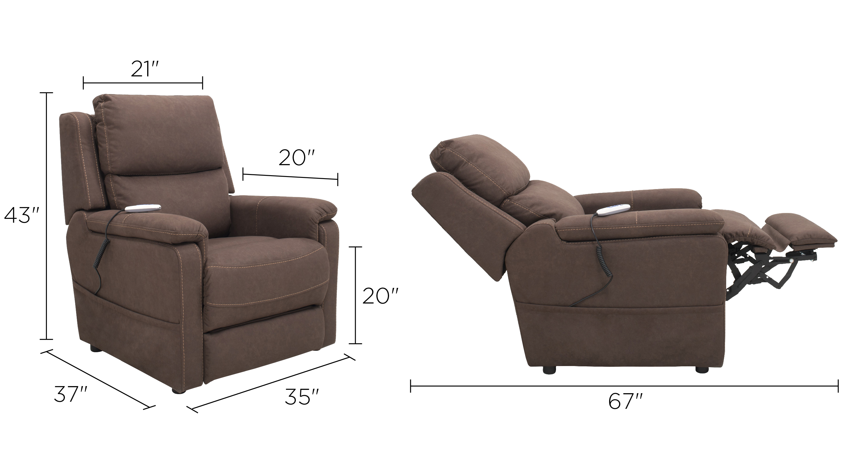 Holden Microfiber Power Lift Recliner Raymour Flanigan