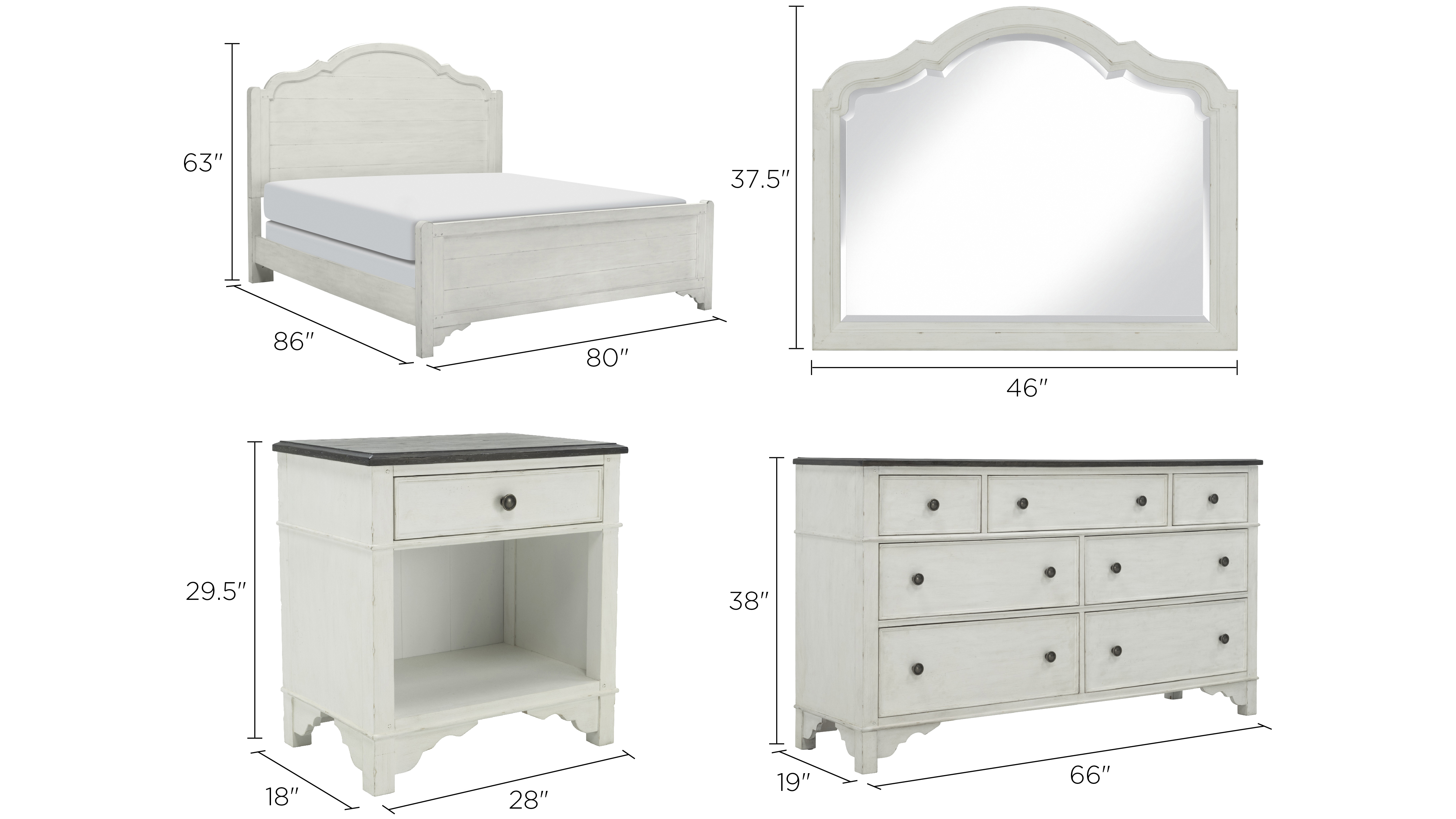 Colette 4 pc. Bedroom Set