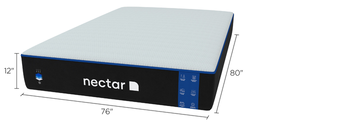Nectar Medium Memory Foam Mattress Dimensions