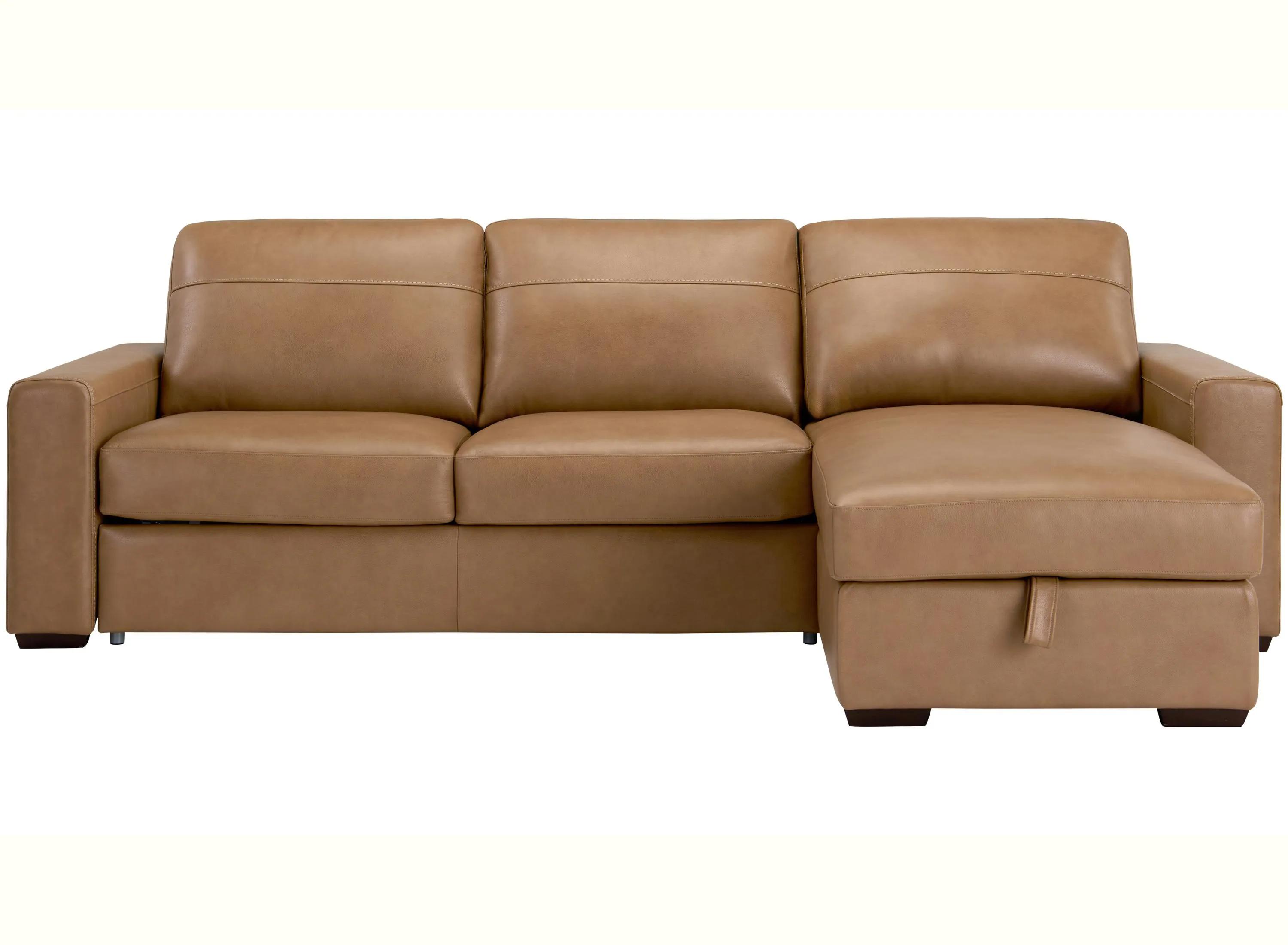 Harley 3-pc. Leather Sofa Chaise