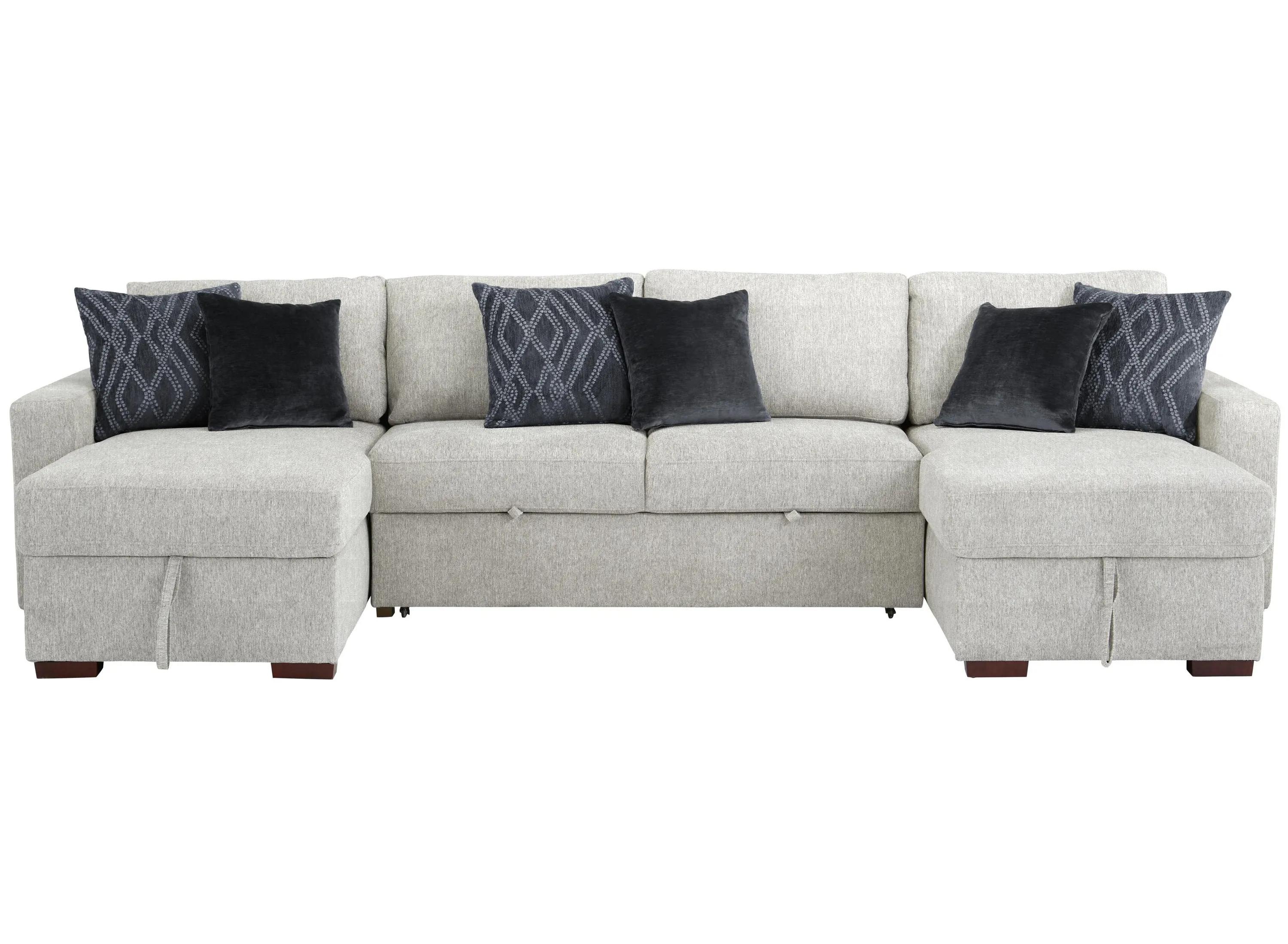 Juniper 4-pc. Reversible Pop-Up Sleeper Chaise Sectional