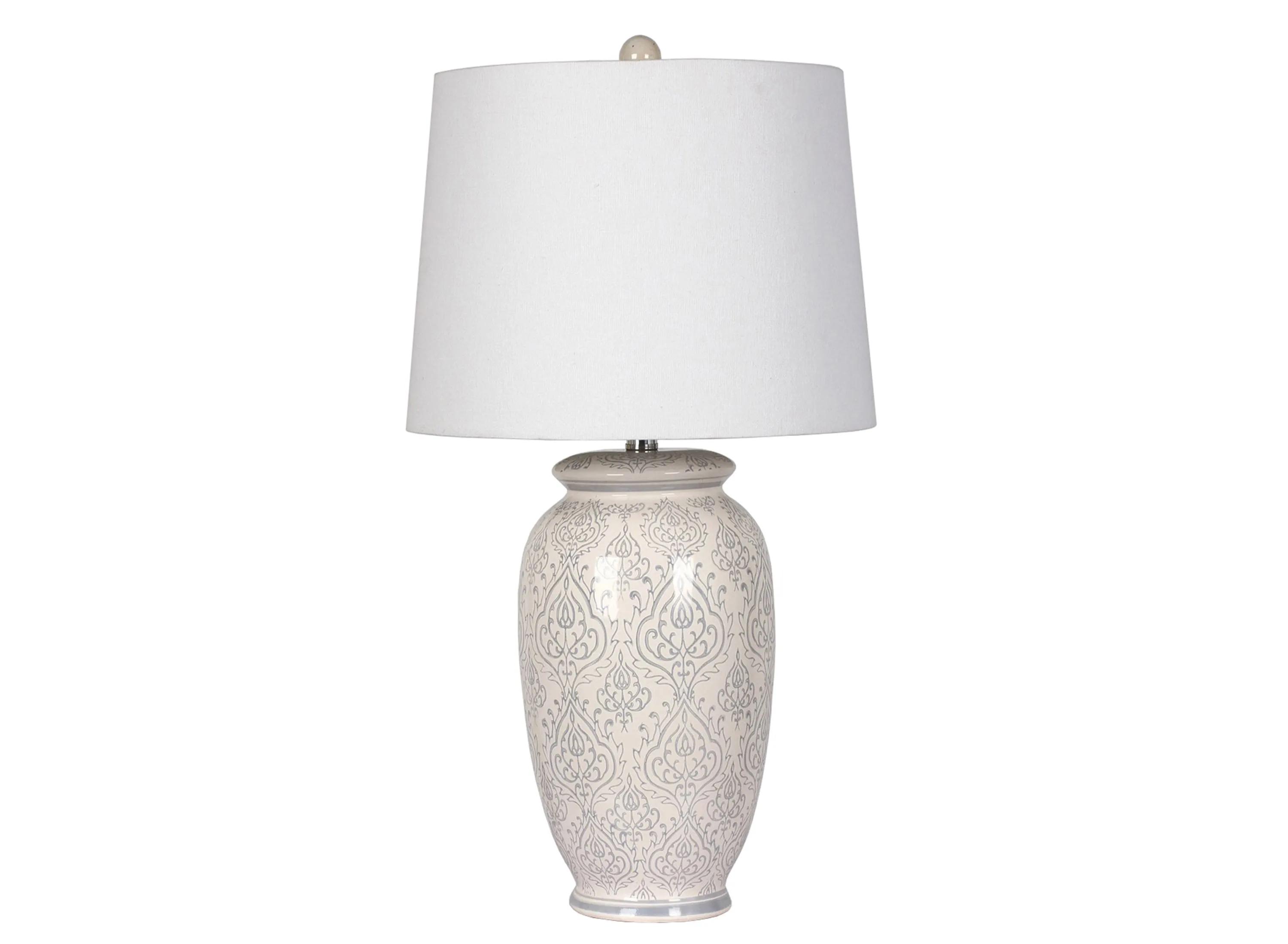 Scroll Ceramic Table Lamp