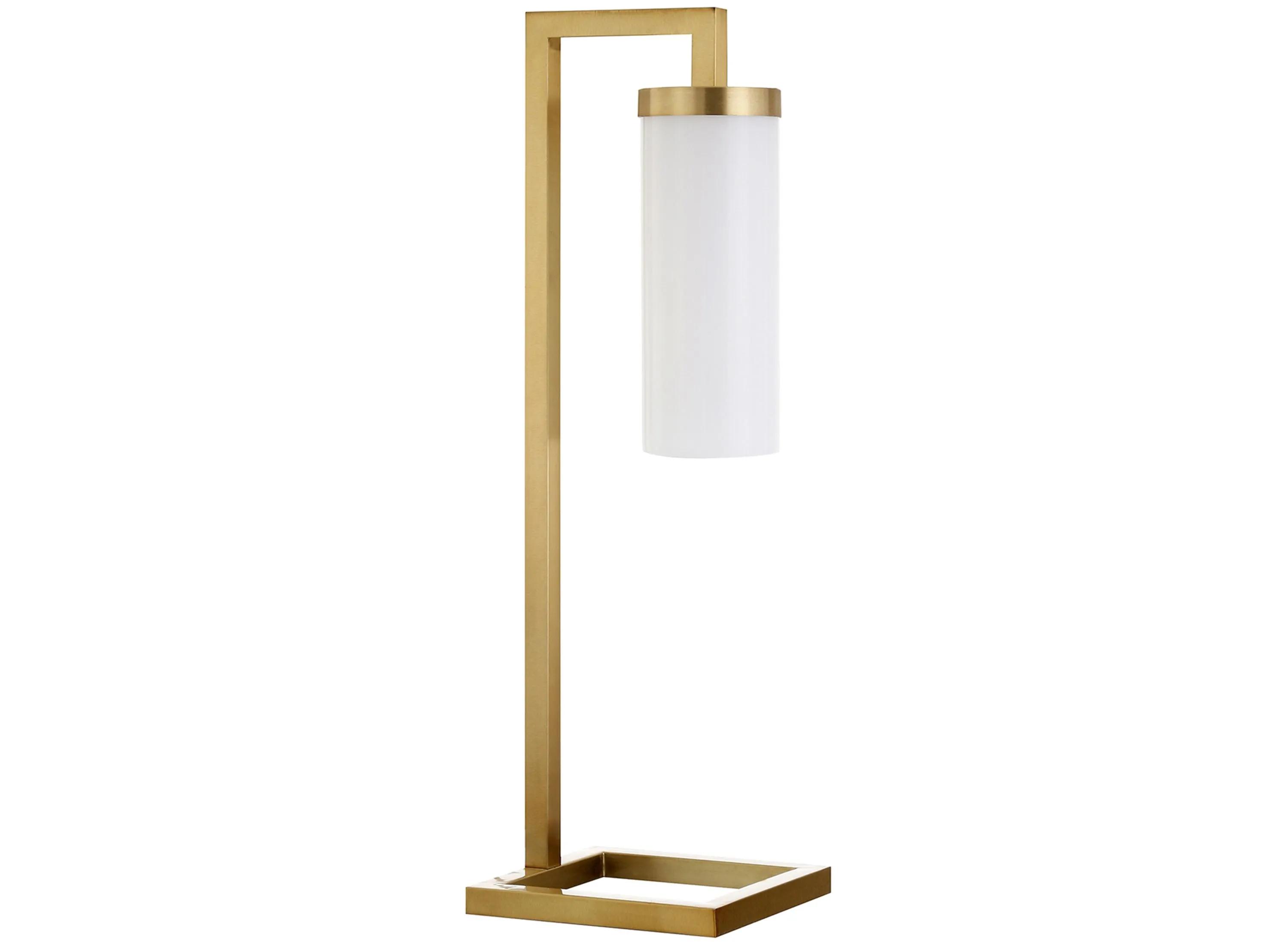 Ansa White Cylinder Table Lamp