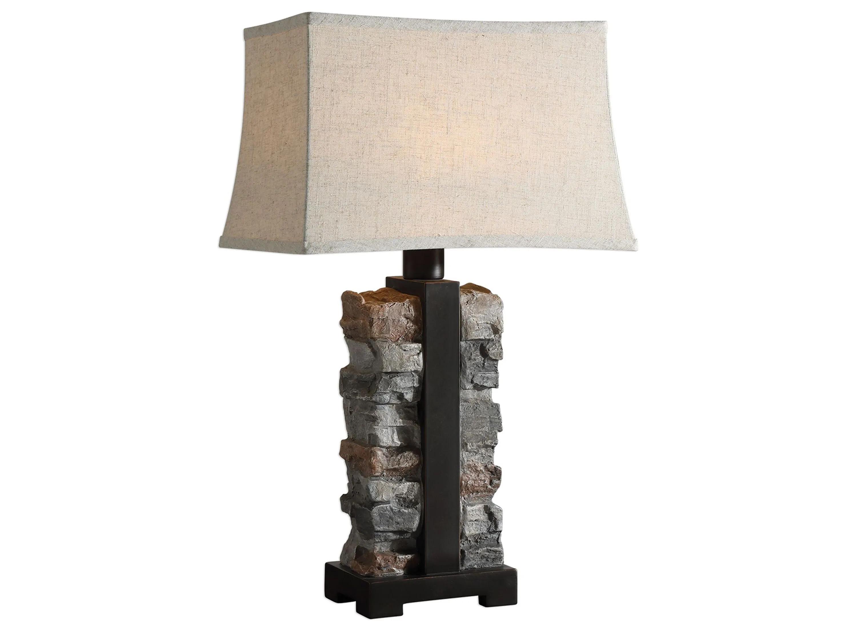 110251590 Kodiak Stacked Stone Lamp sku 110251590