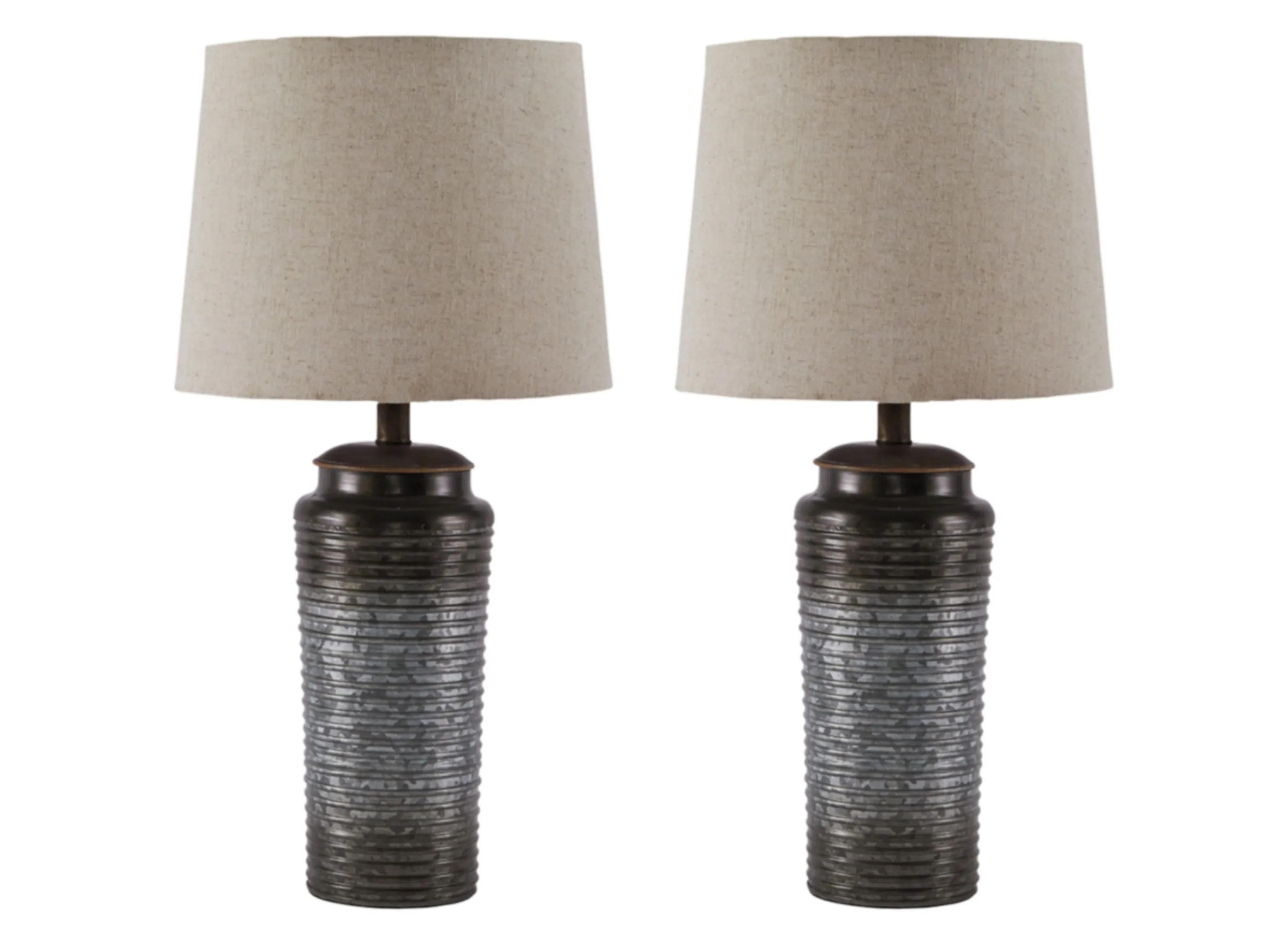 Norbert Metal Table Lamp Set