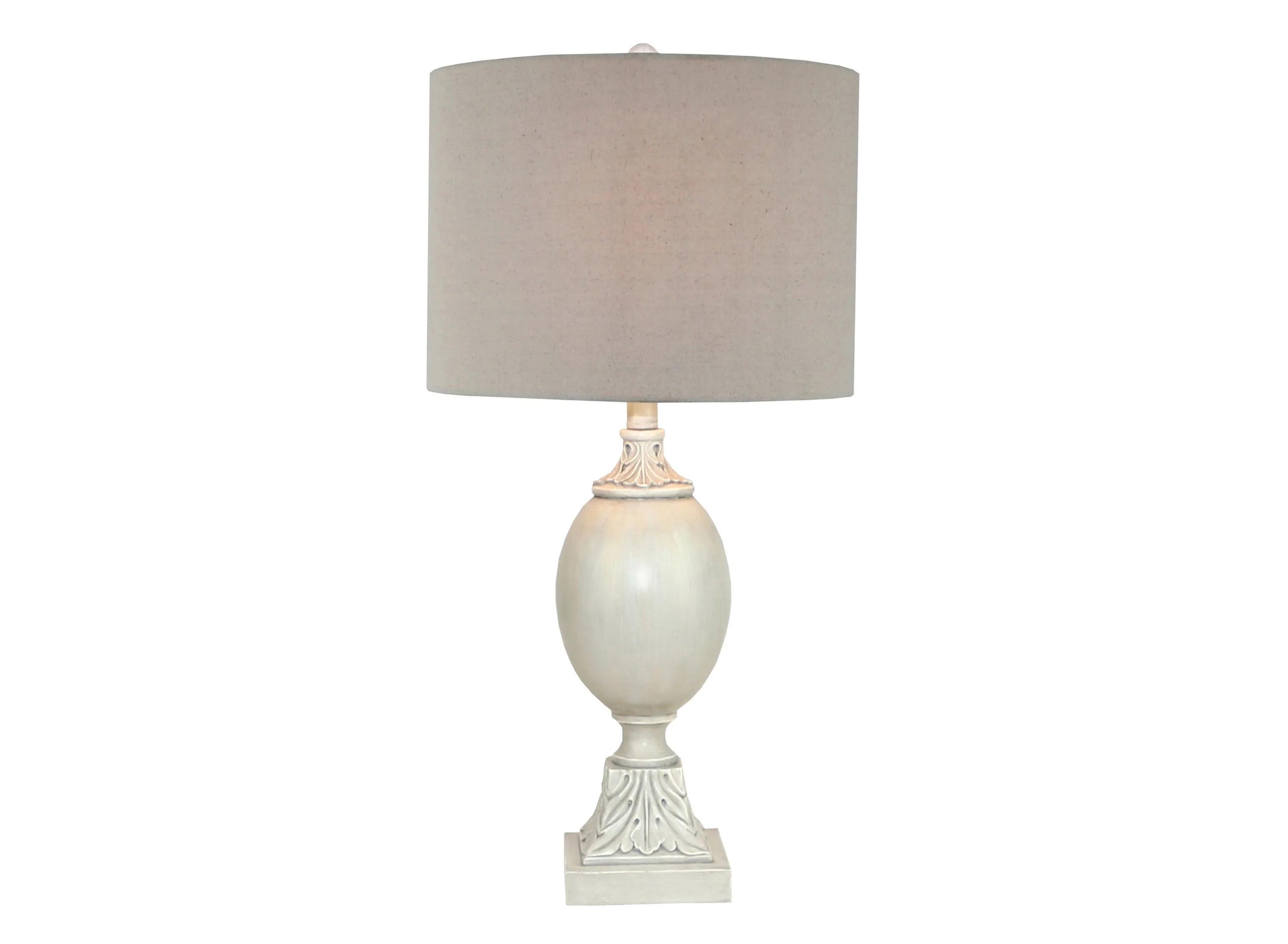 Gray Table Lamp