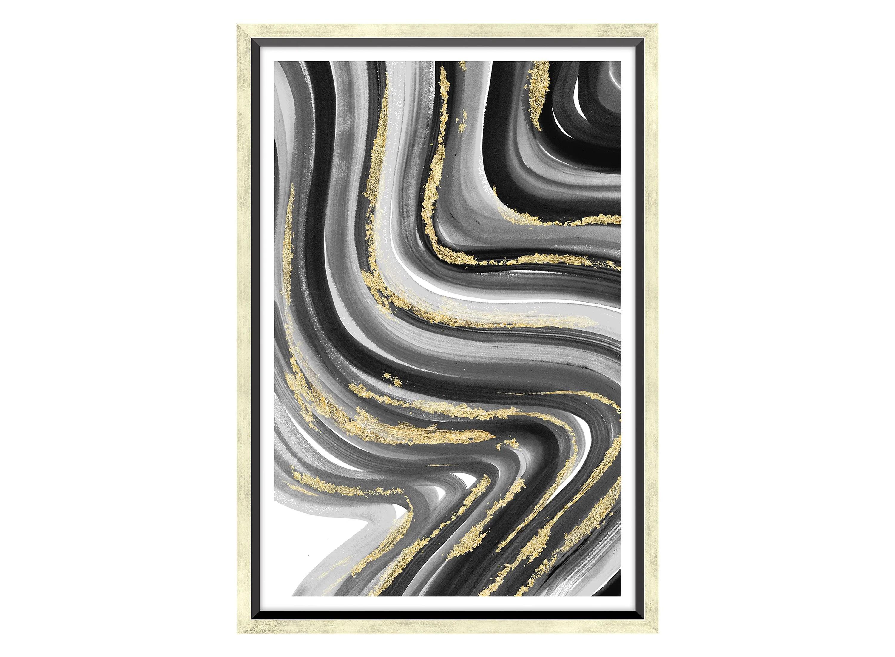 Array Black - Swirl Wall Art