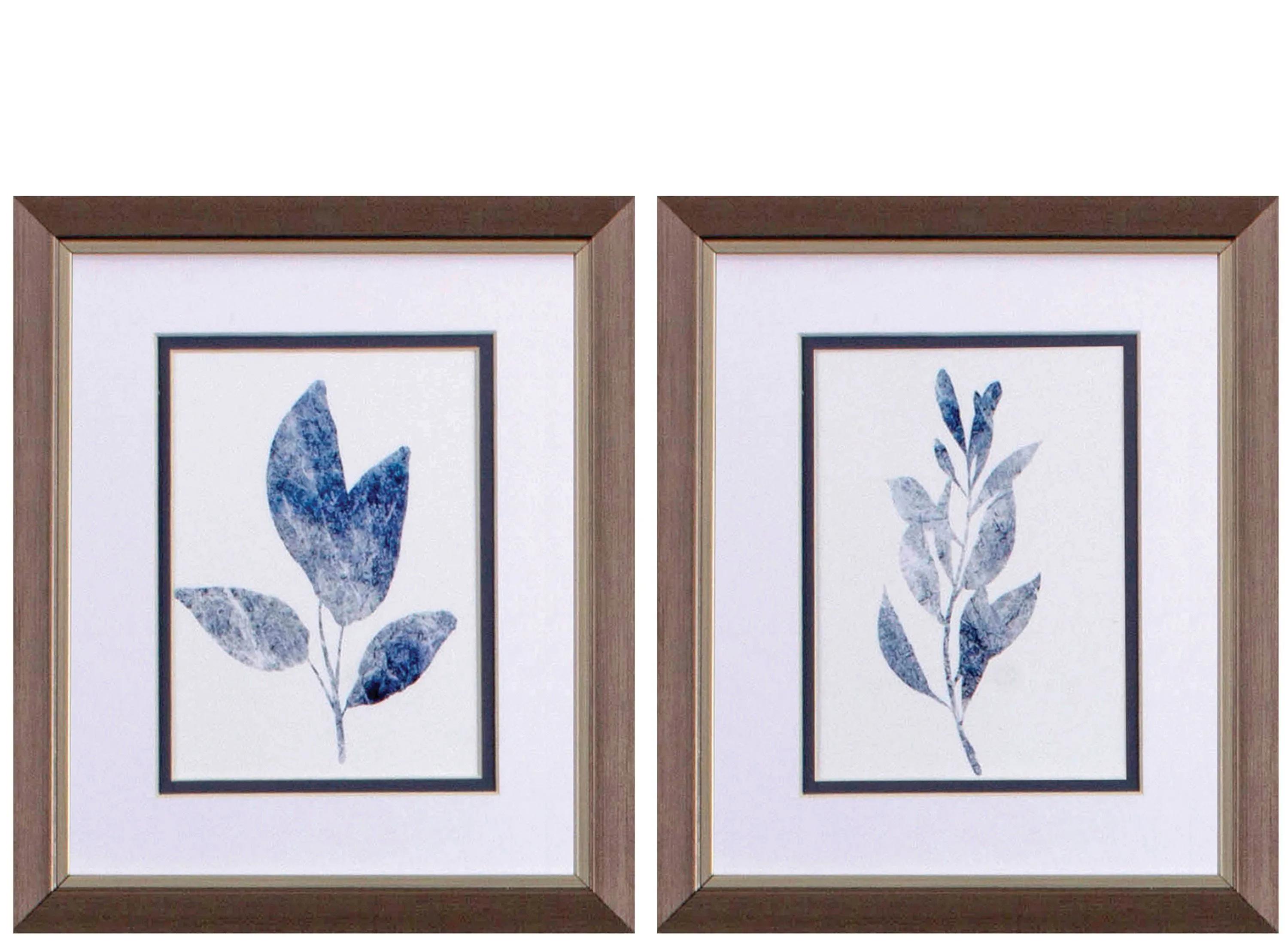 120090890 Marble Leaf Wall Art S/2 sku 120090890
