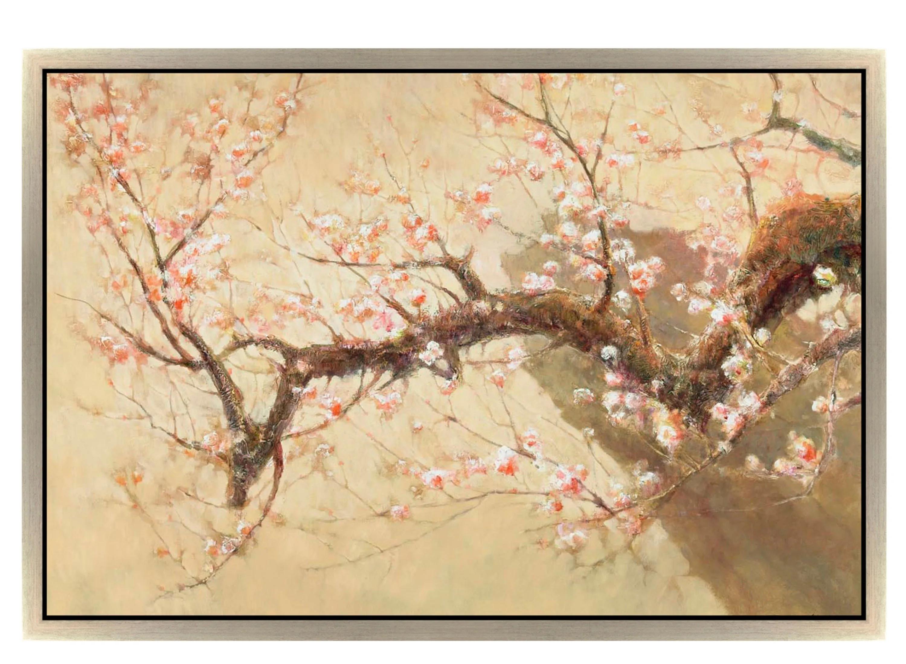 Flowering Branch Framed Canvas Wall Art