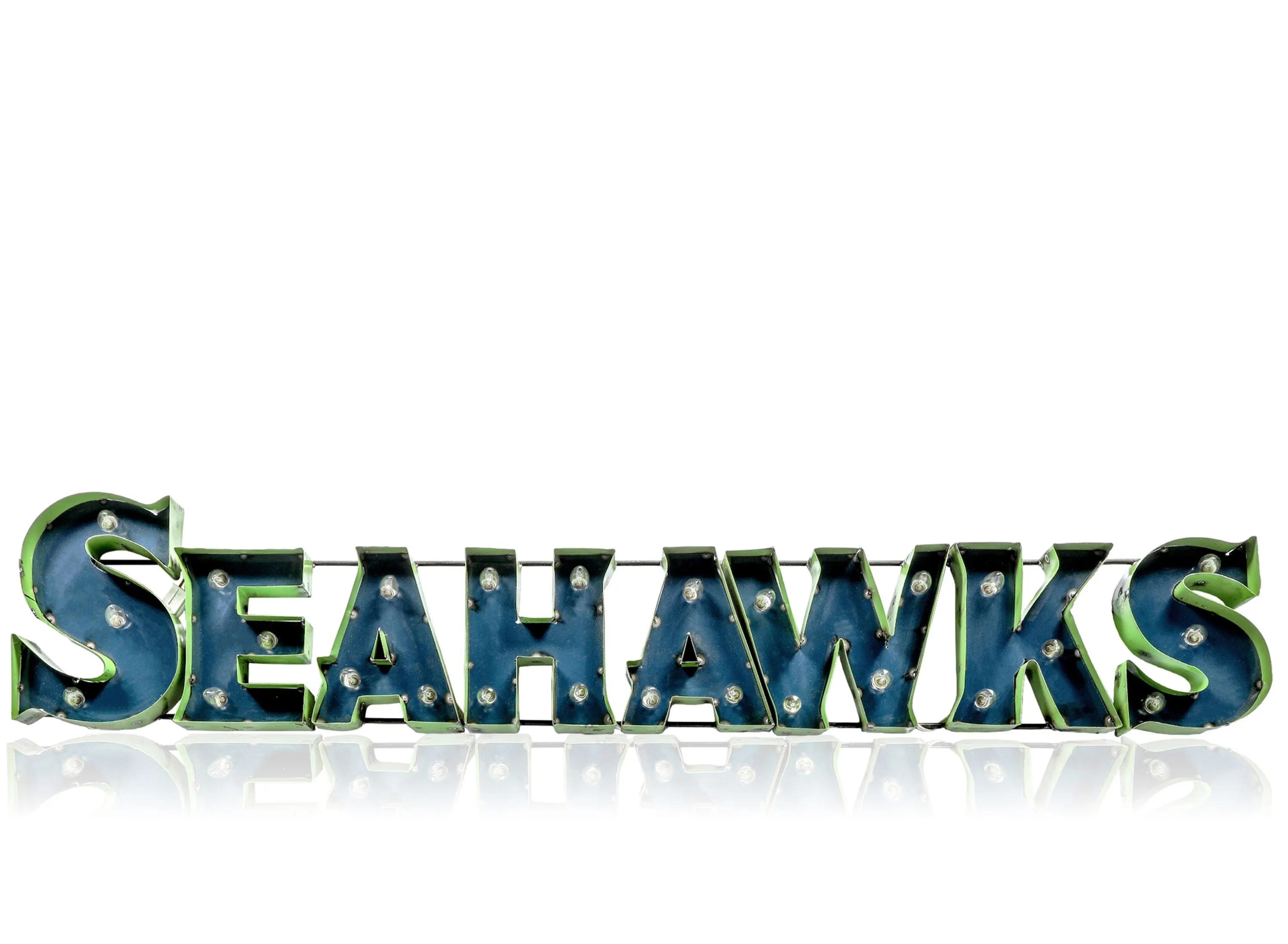 NFL Lighted Recycled Metal Sign