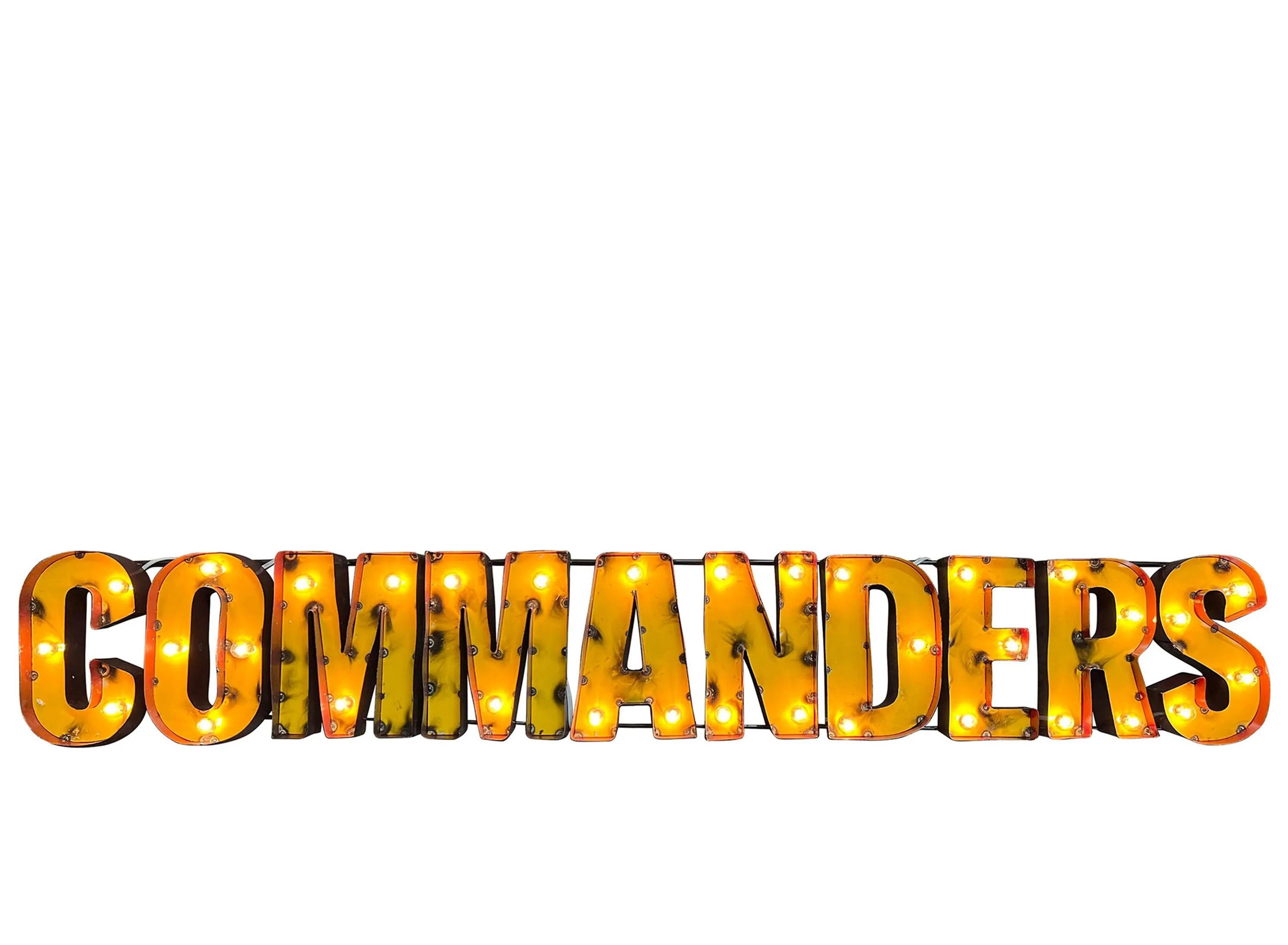 NFL Lighted Recycled Metal Sign