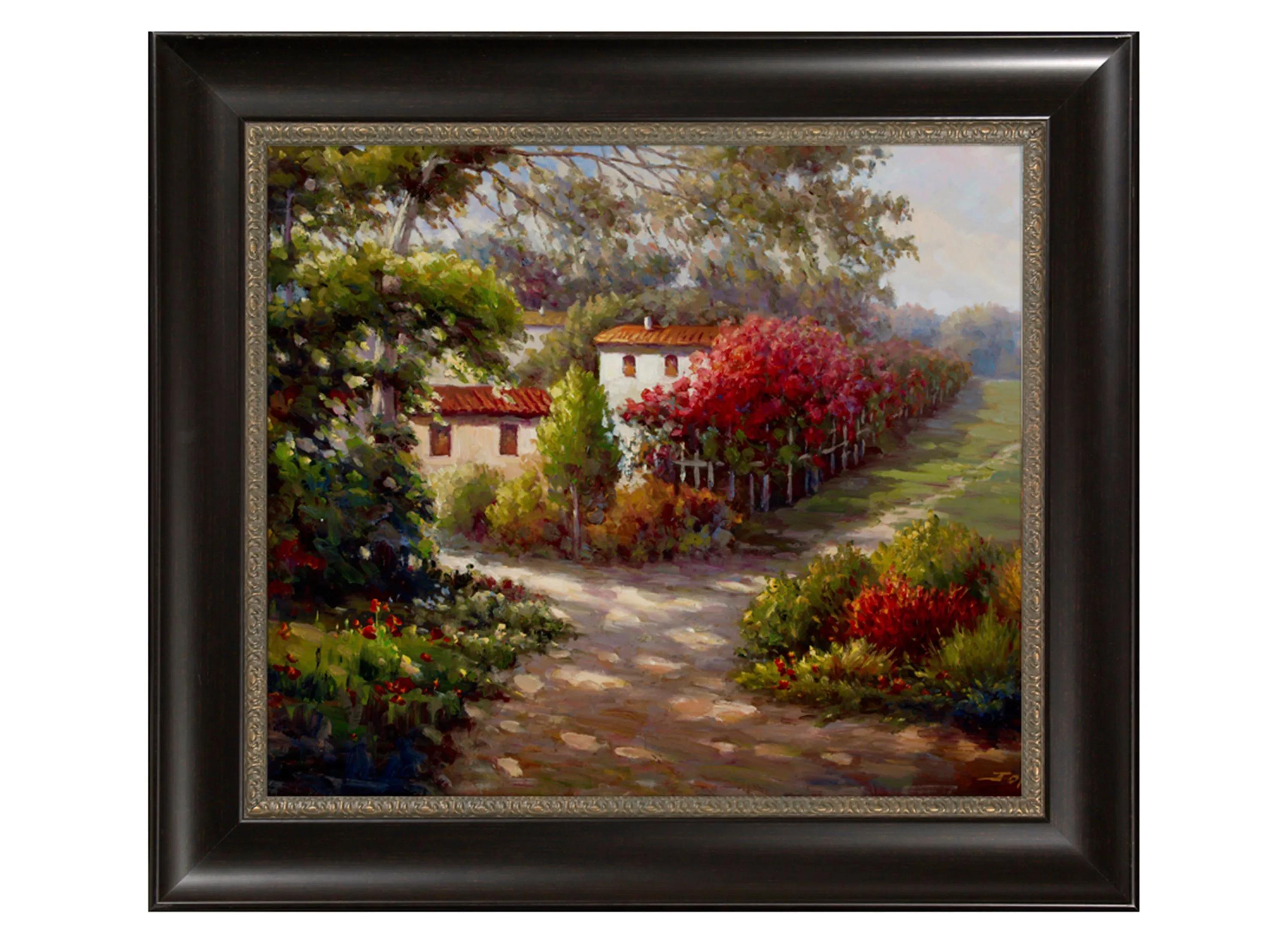 120184801 Country Home Framed Canvas Wall Art sku 120184801