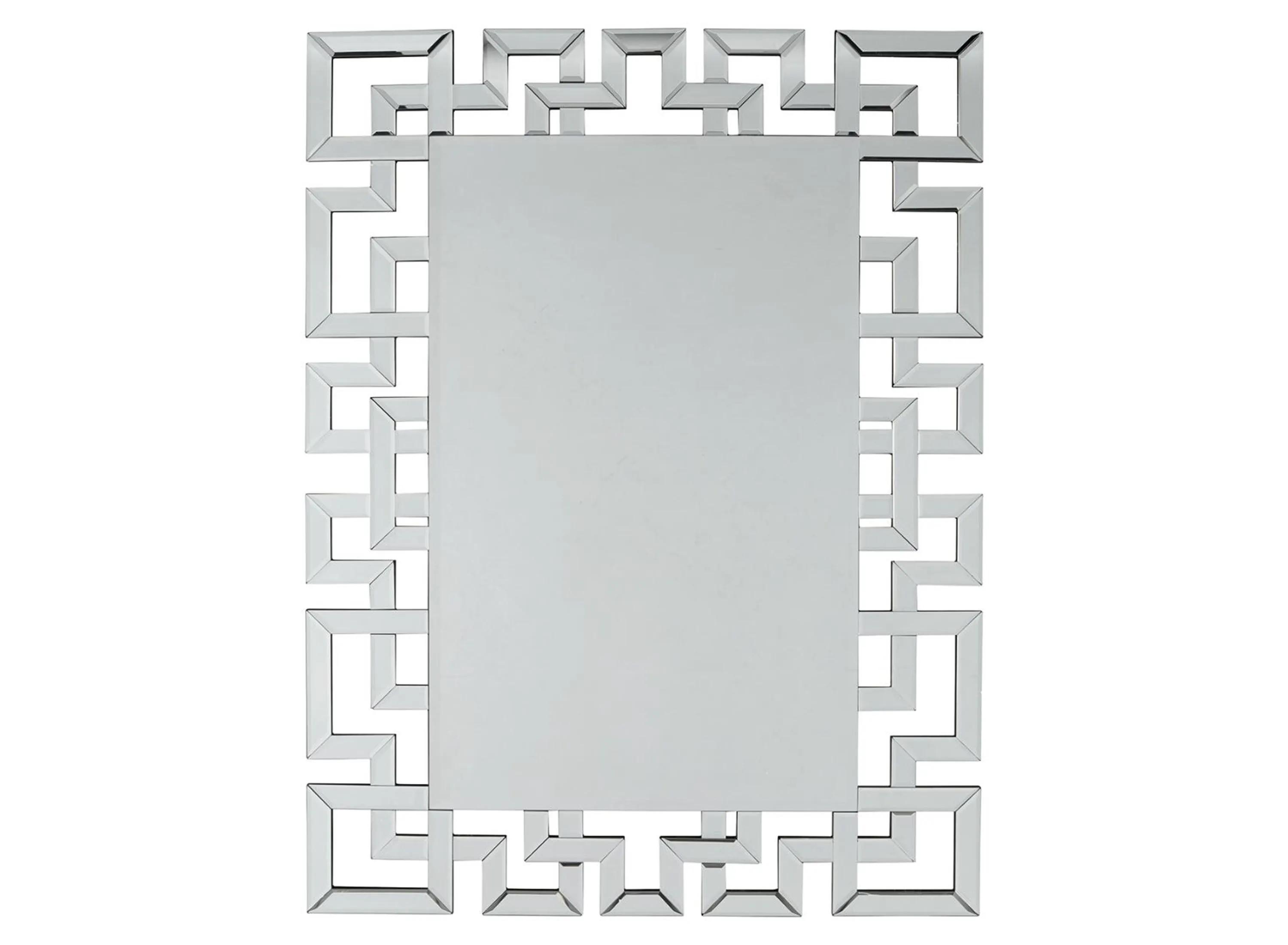 Jasna Contemporary Greek Key Framed Accent Mirror