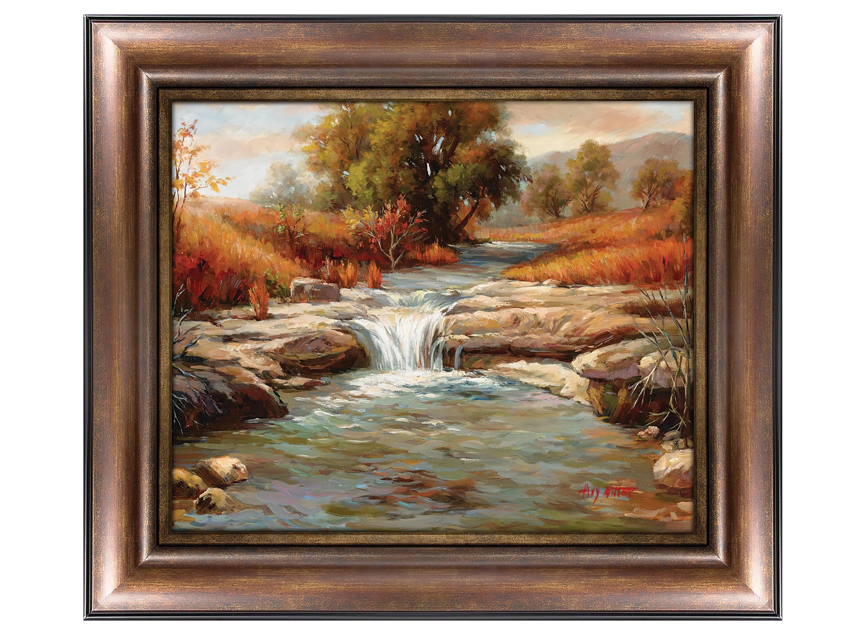 120357250 Autumn River Canvas Wall Art sku 120357250