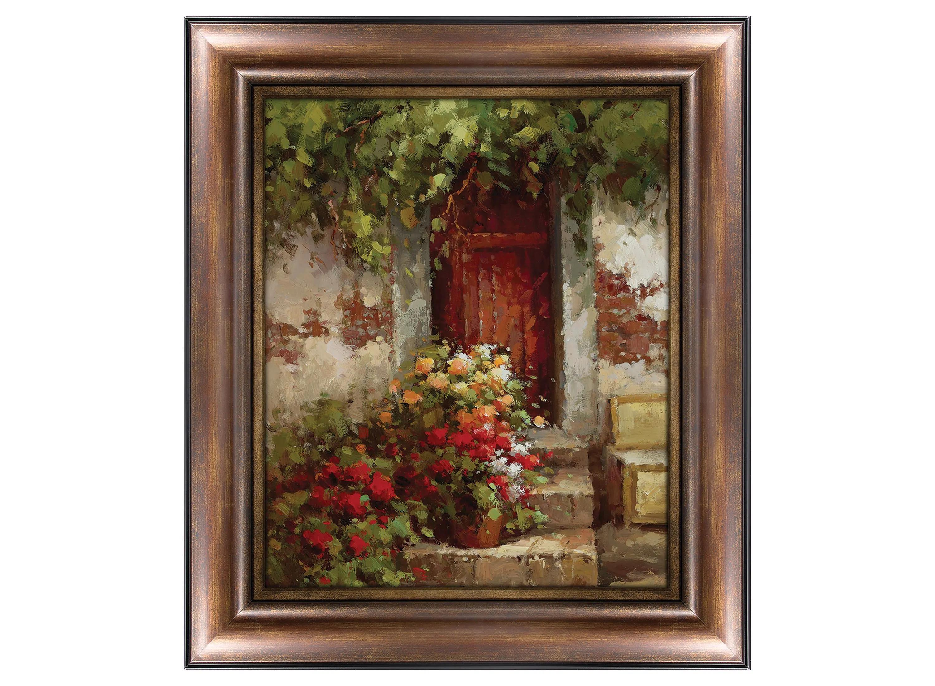 Floral Doorway Canvas Wall Art