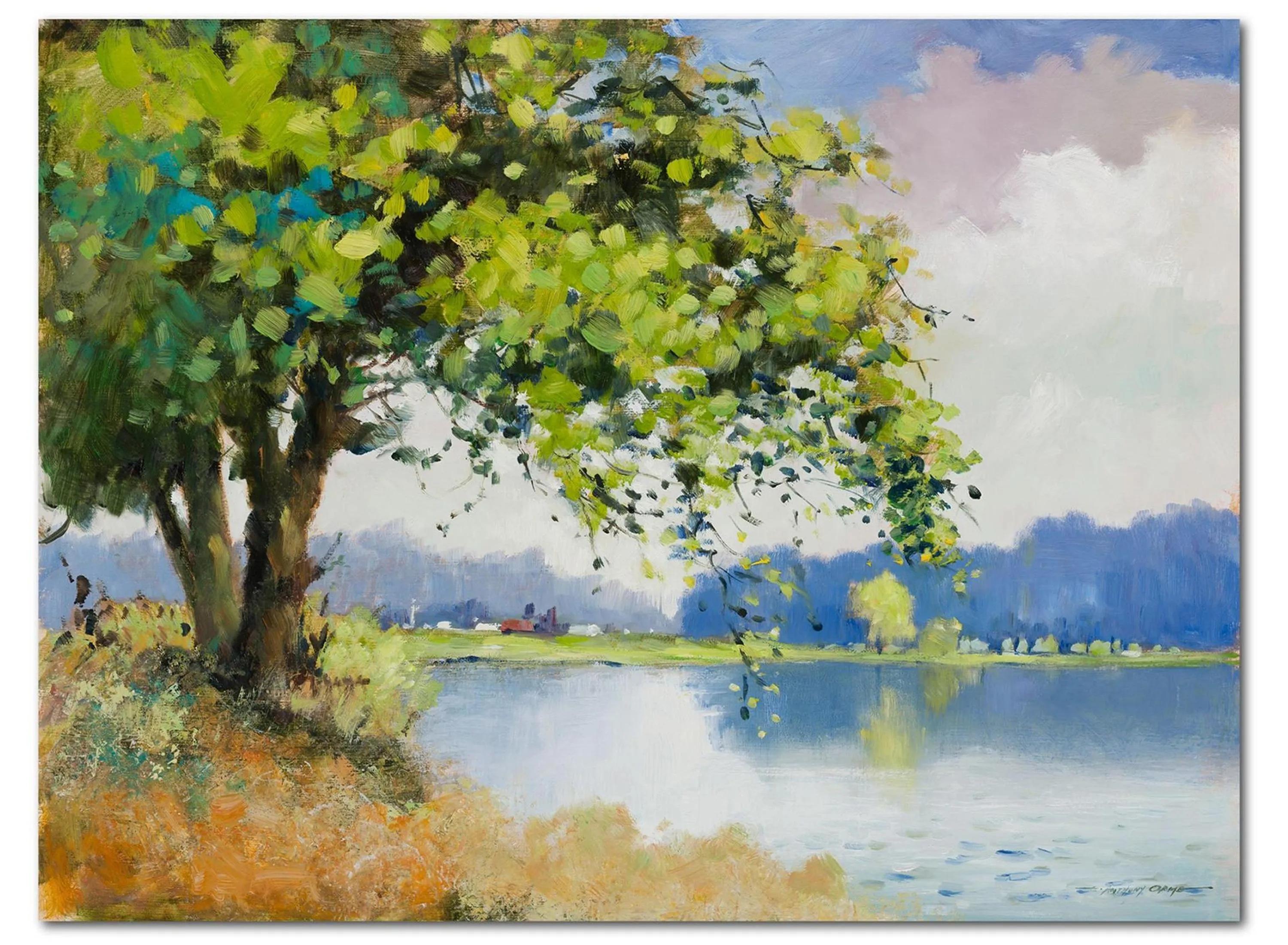 Spring At The Pond II Gallery Wrapped Canvas