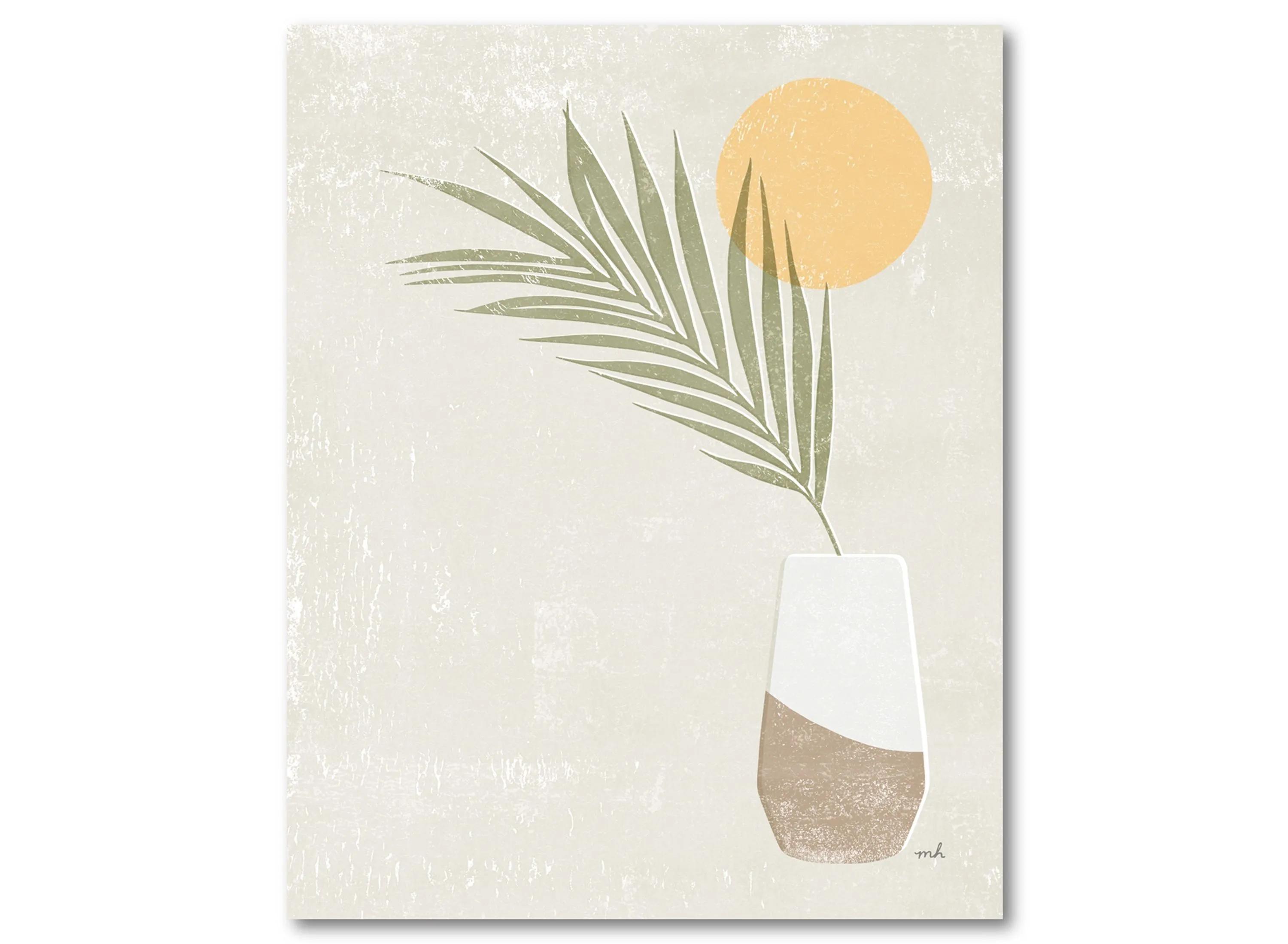 Sun Palm II Gallery Wrapped Canvas