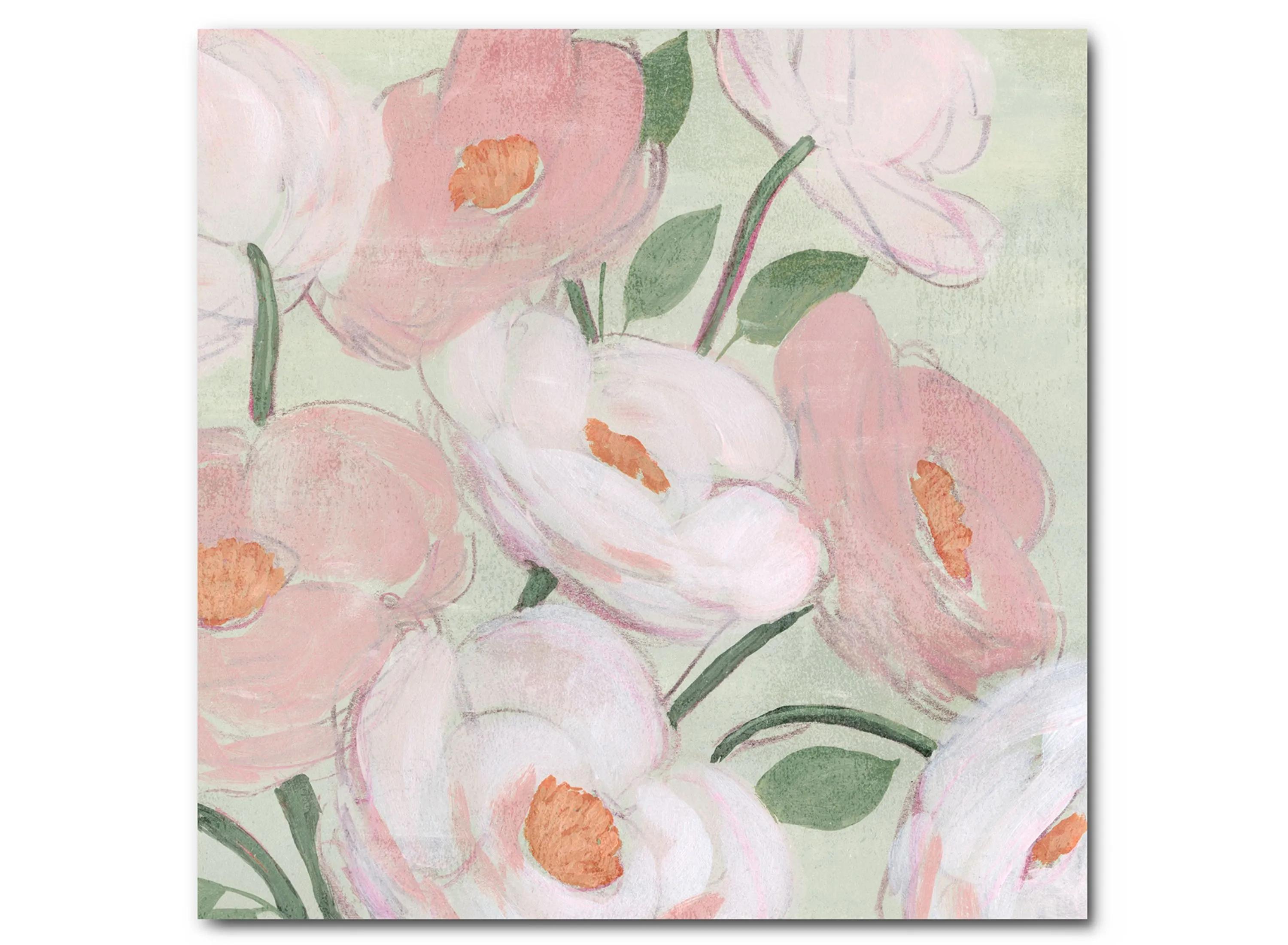 Flora Sketch II Gallery Wrapped Canvas