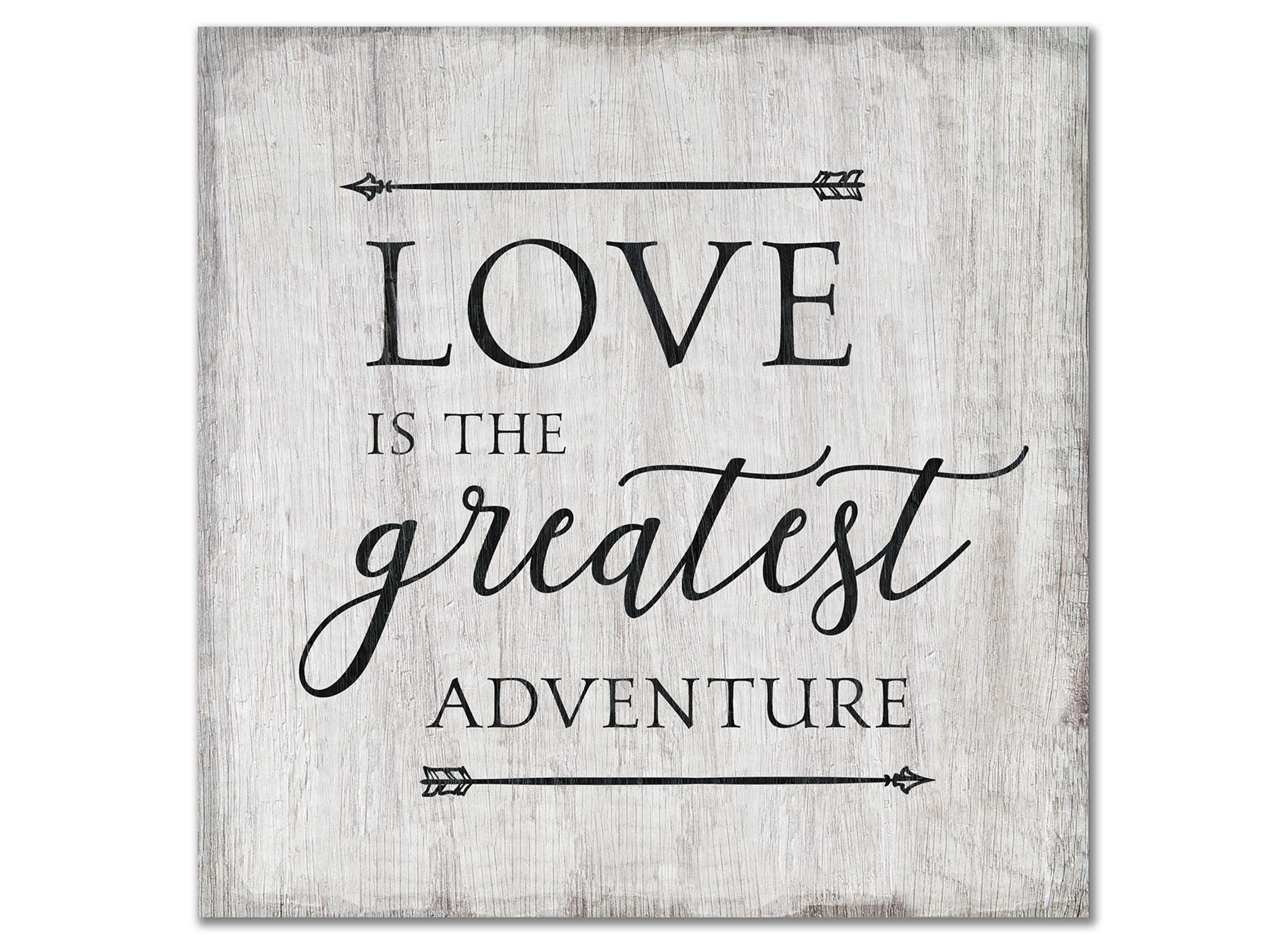 120485590 Love Is The Greatest Adventure Gallery Wrapped Can sku 120485590