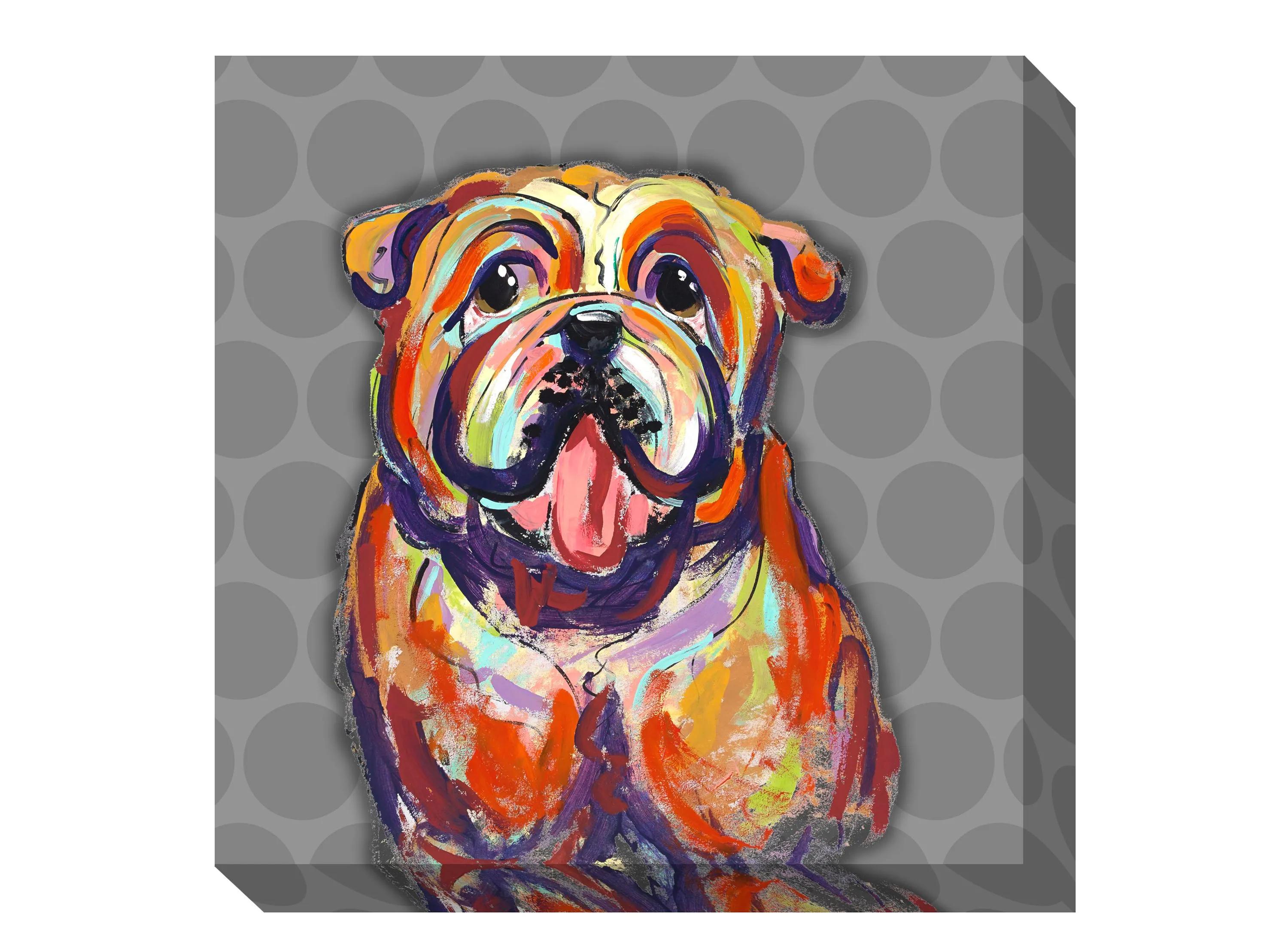 Bulldog Canvas Wall Art