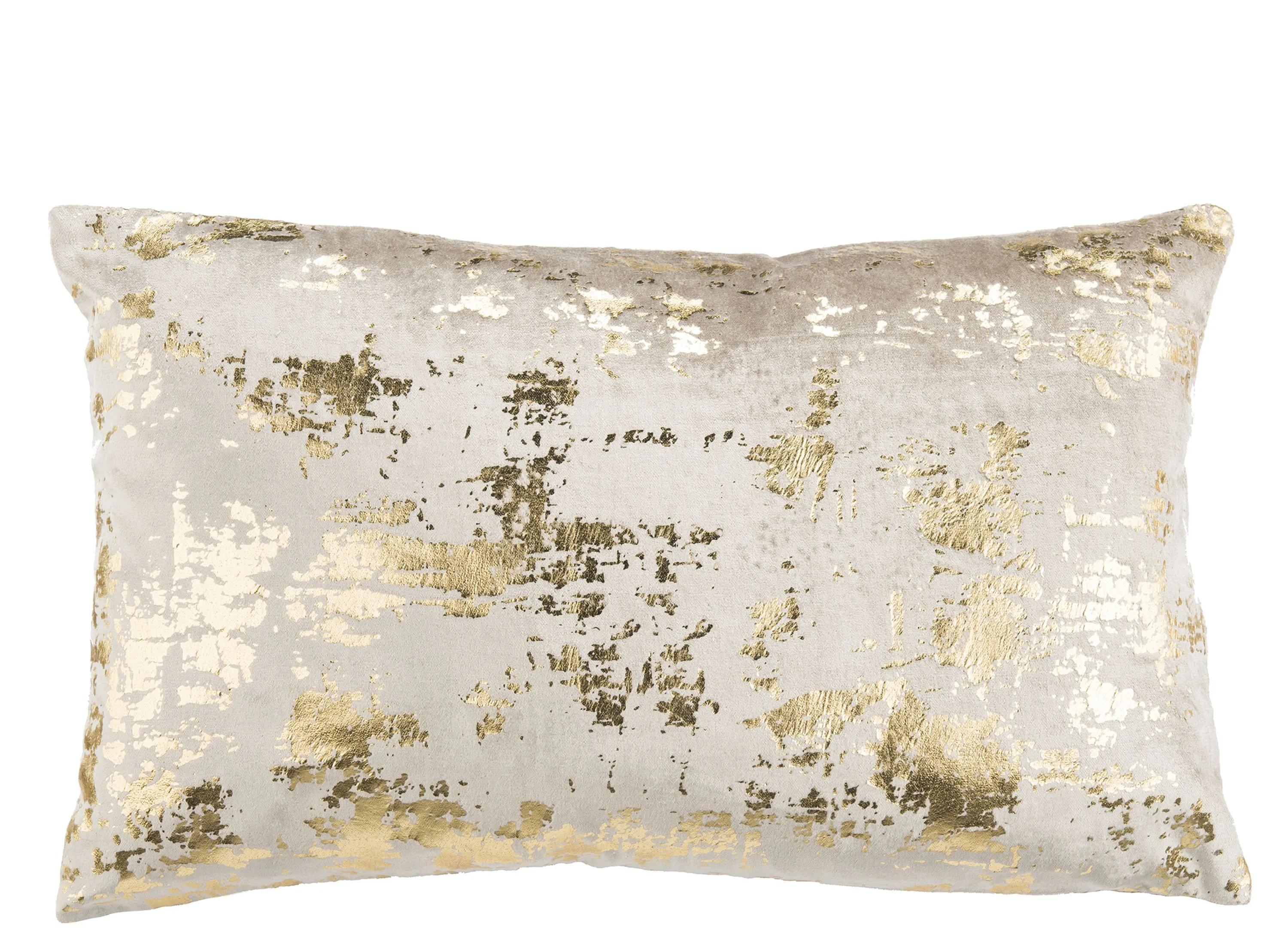 Safavieh 12" x 20" Edmee Metallic Pillow - Metallic