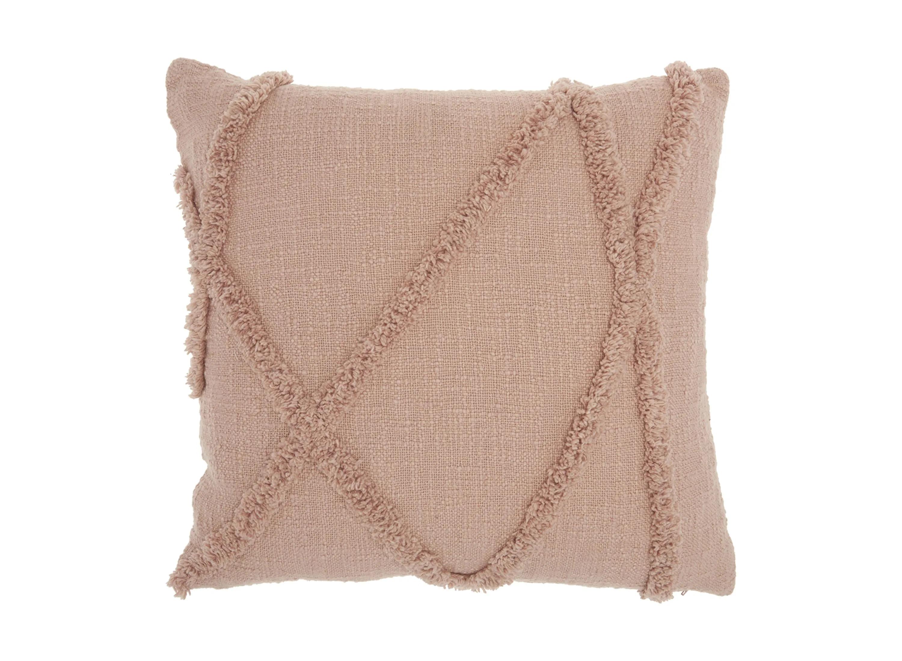 135101820 Nourison 18 Distressed Diamond Throw Pillow sku 135101820