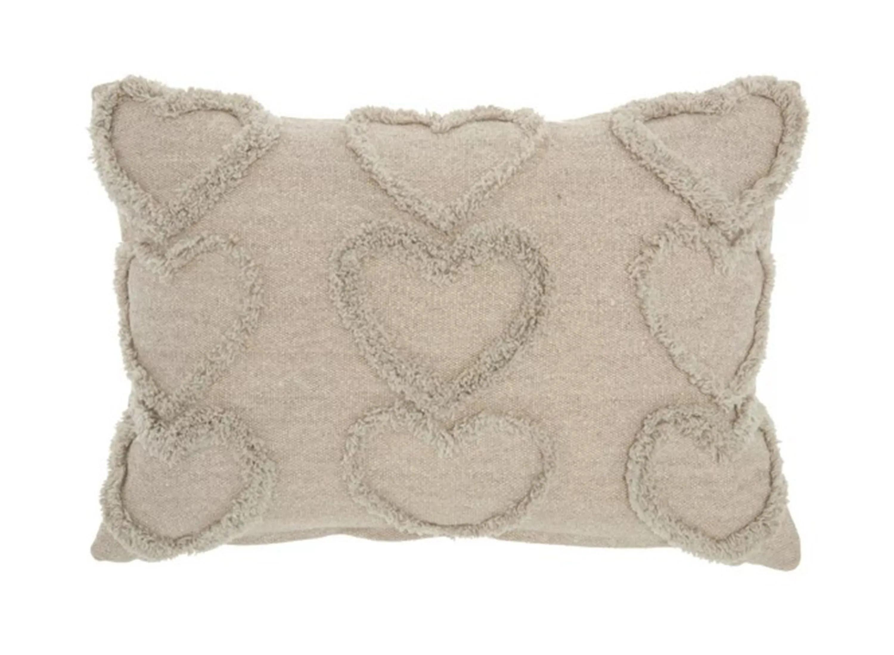 135102201 Mina Victory Raised Hearts Throw Pillow sku 135102201