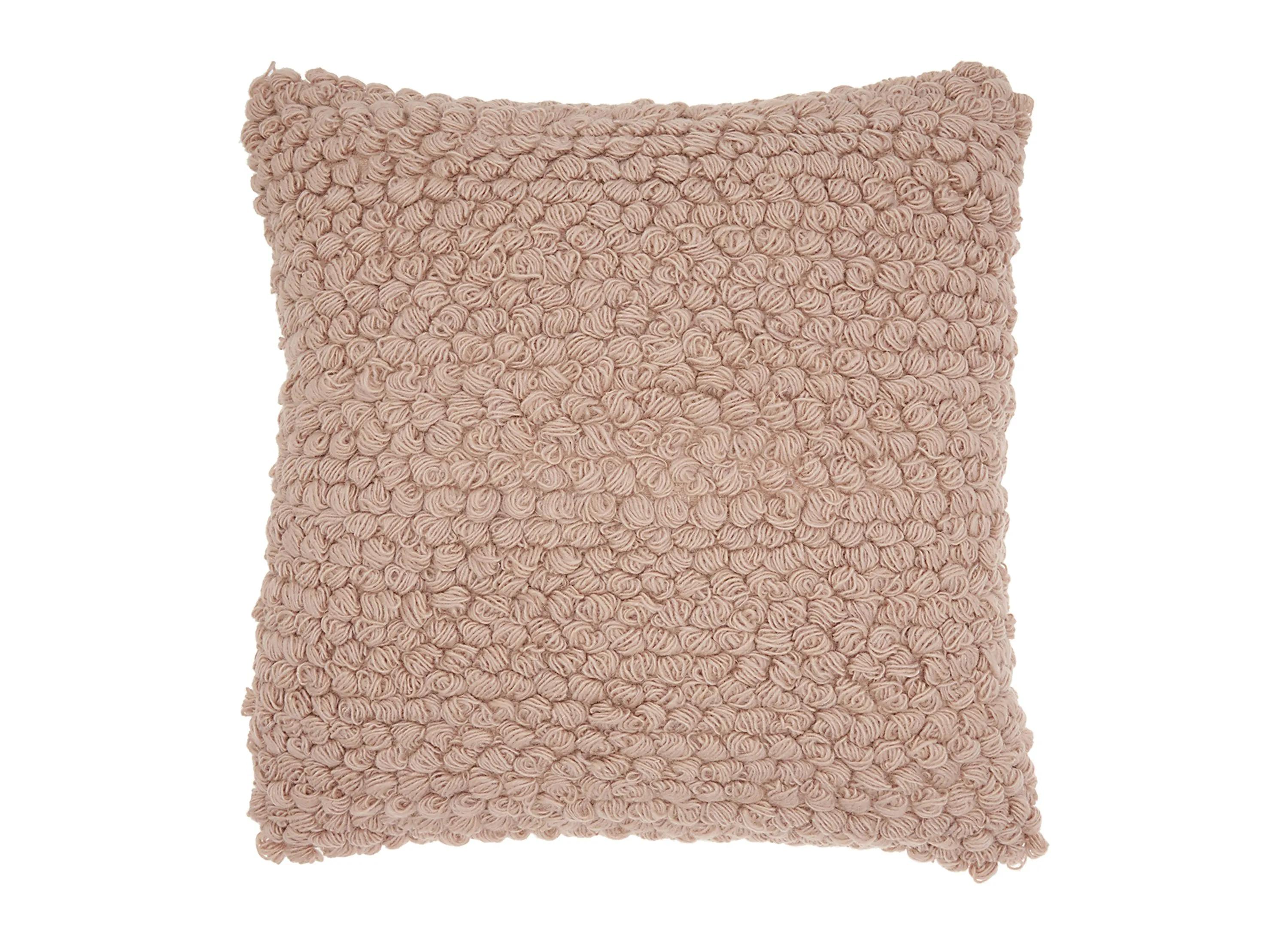 Mina Victory Thin Group Loops Blush Throw Pillow