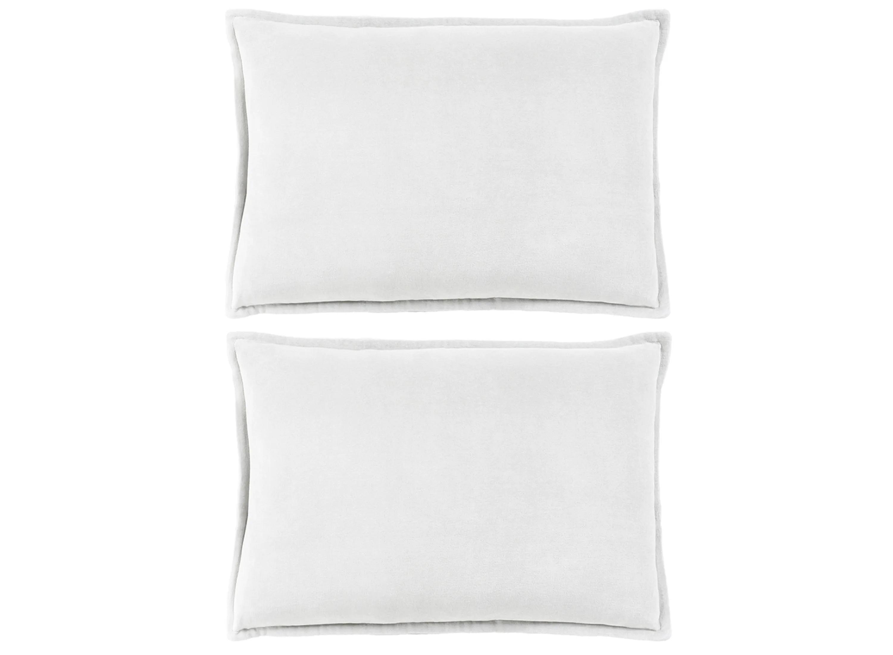 Cotton Velvet 13 x 20 Down Throw Pillow Set - 2 Pc.