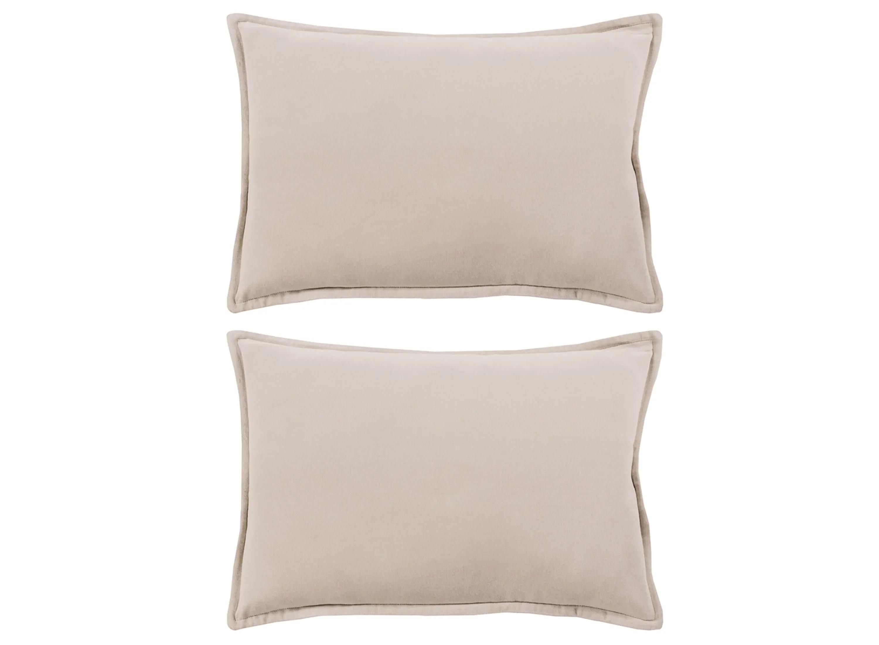 Cotton Velvet 13 x 19 Throw Pillow Set - 2 Pc.