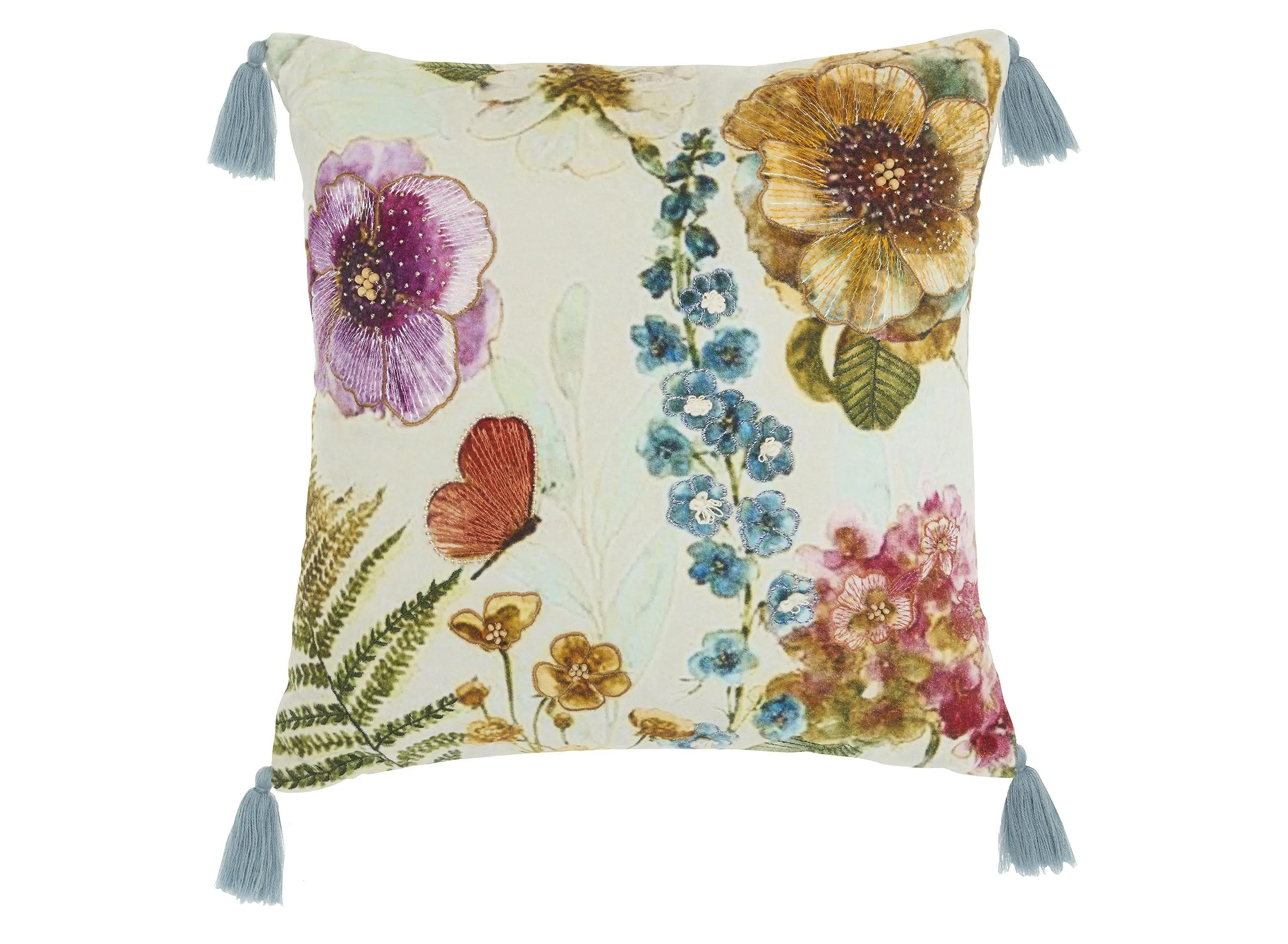 Floral Throw Pillow