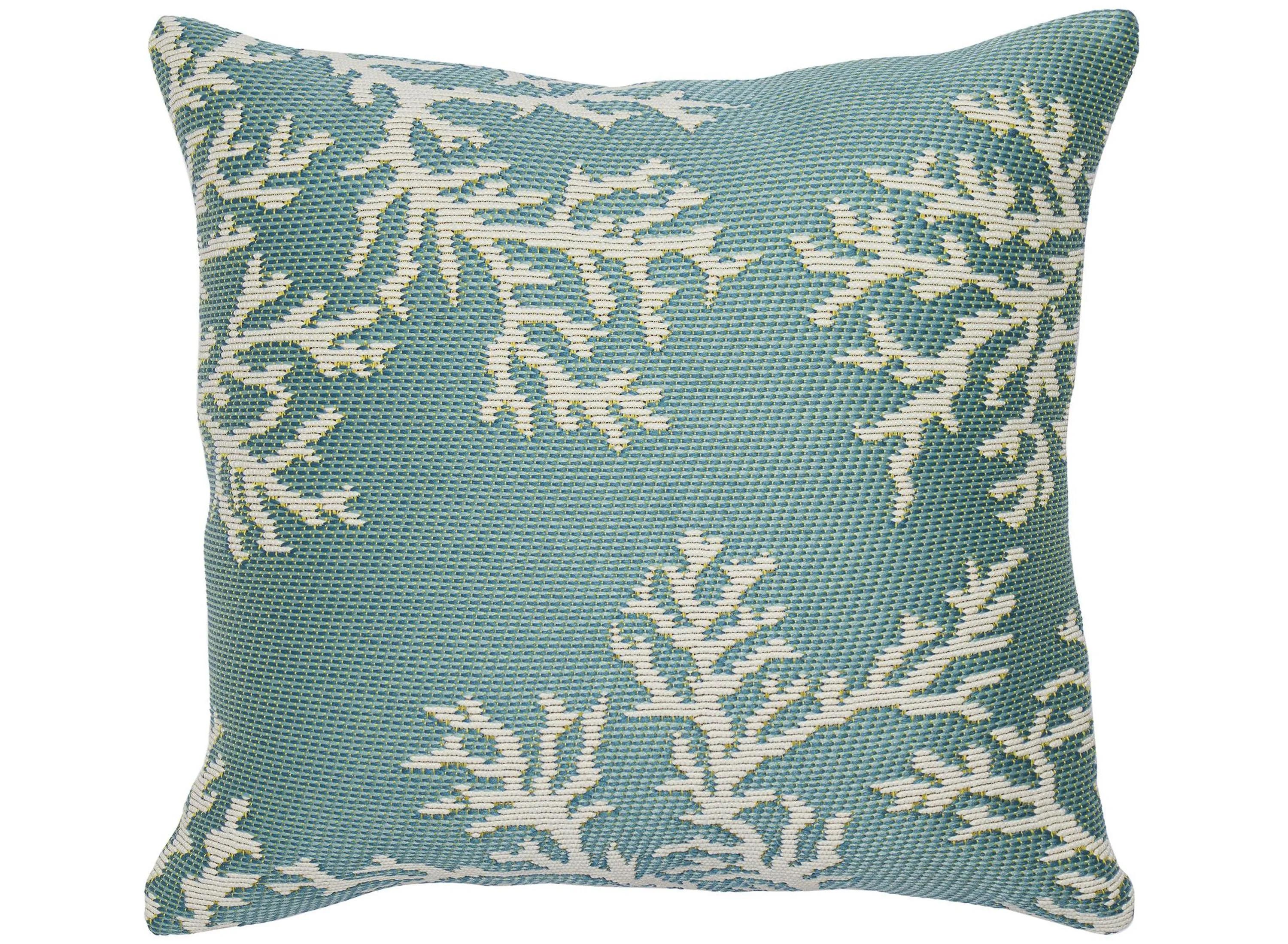 Marina Coral Edge Accent Pillow