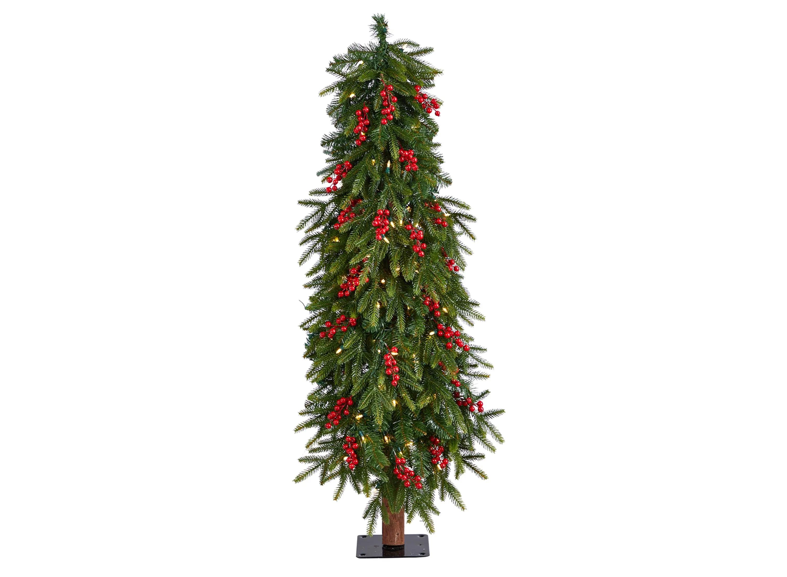 4 Pre-Lit Victoria Fir Artificial Tree