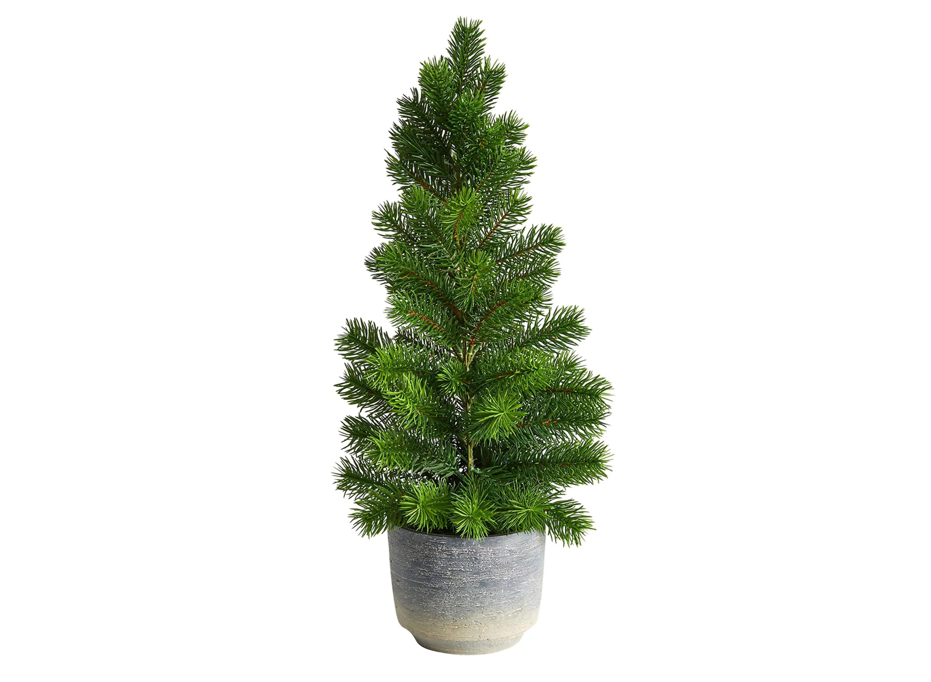 22 Pine Artificial Tree in Decorative Planter
