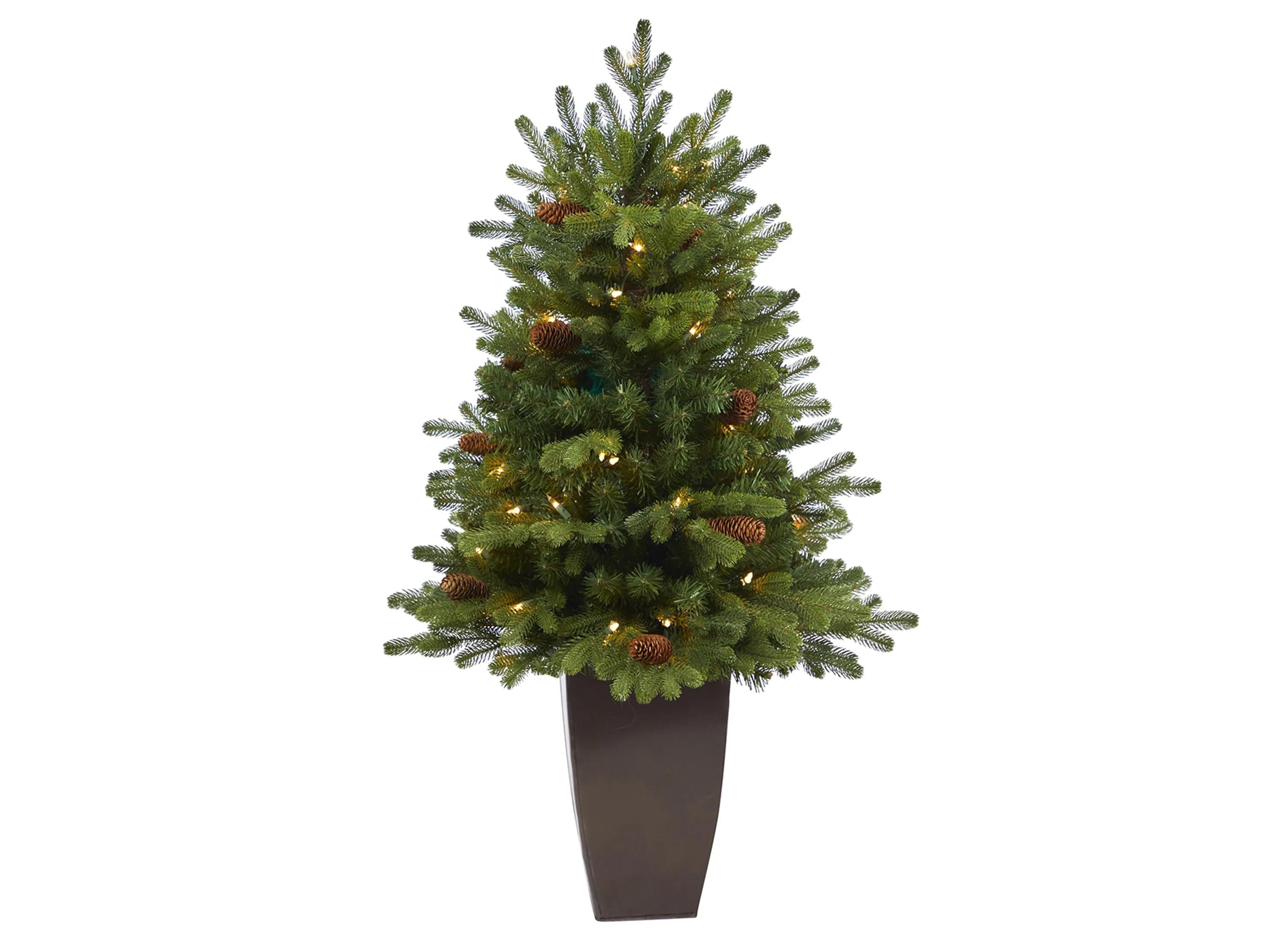 3.5 Pre-Lit Yukon Mountain Fir Artificial Tree