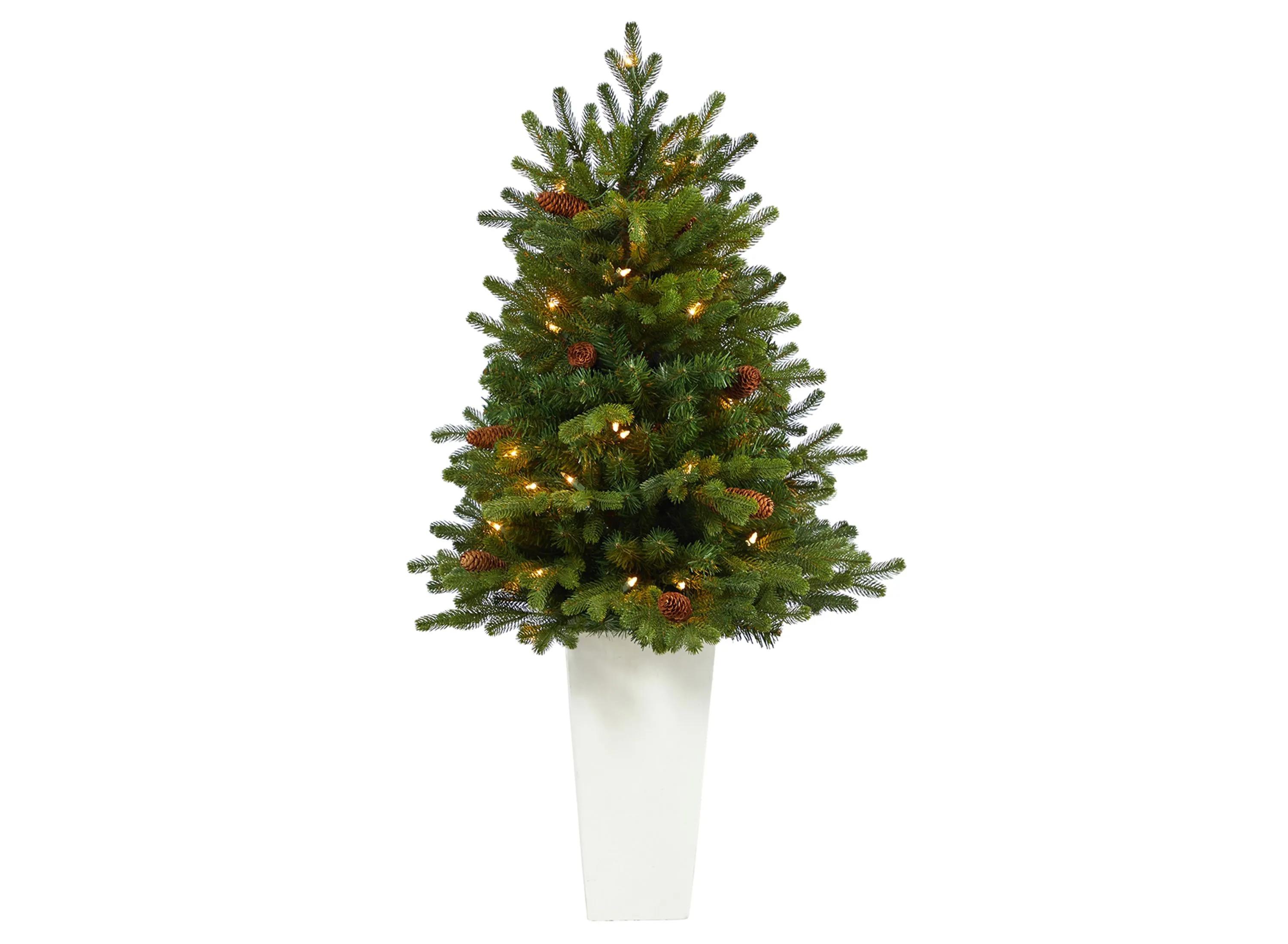 3.5 Pre-Lit Yukon Mountain Fir Artificial Tree