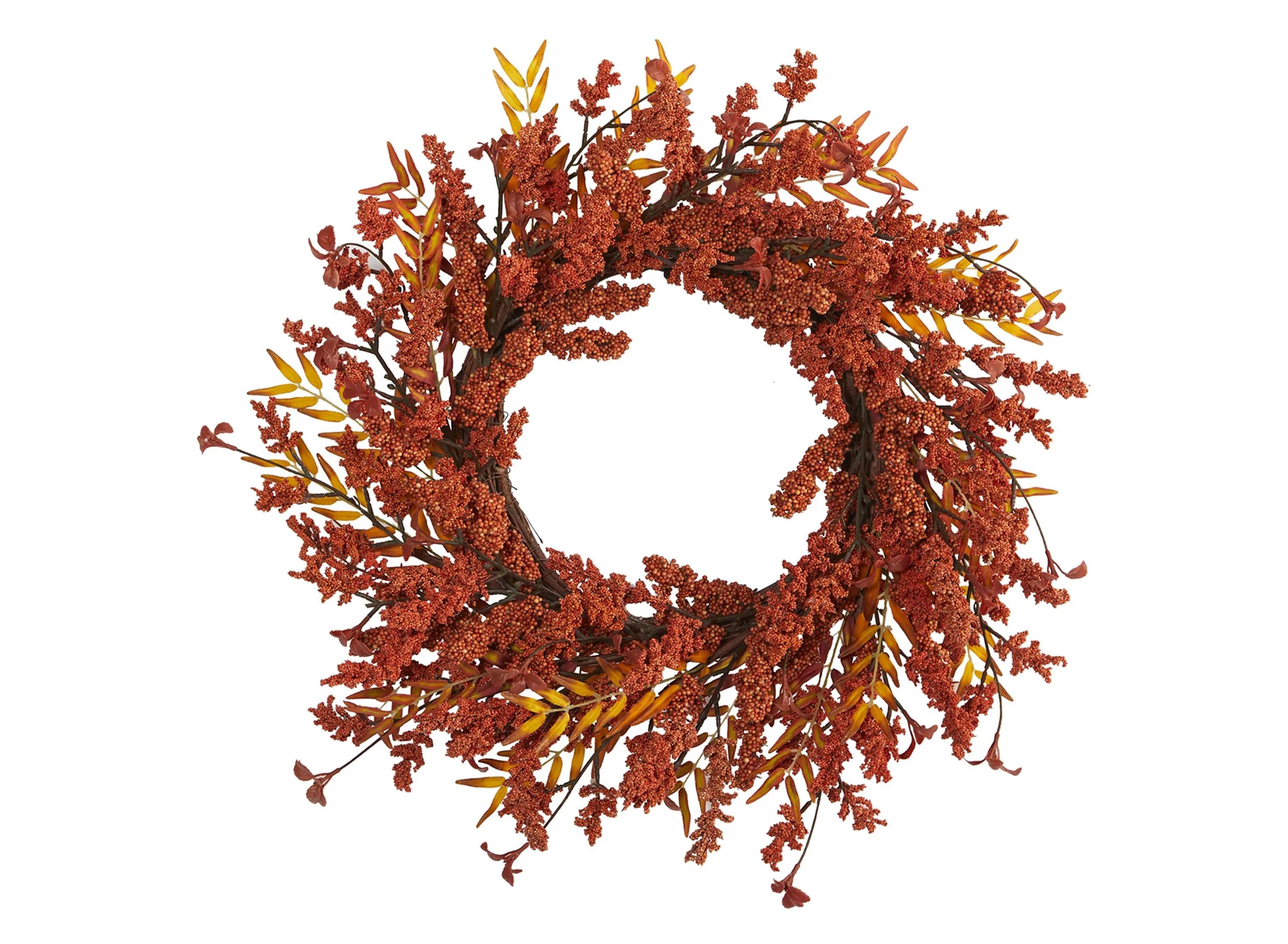 18 Harvest Berry Artificial Wreath