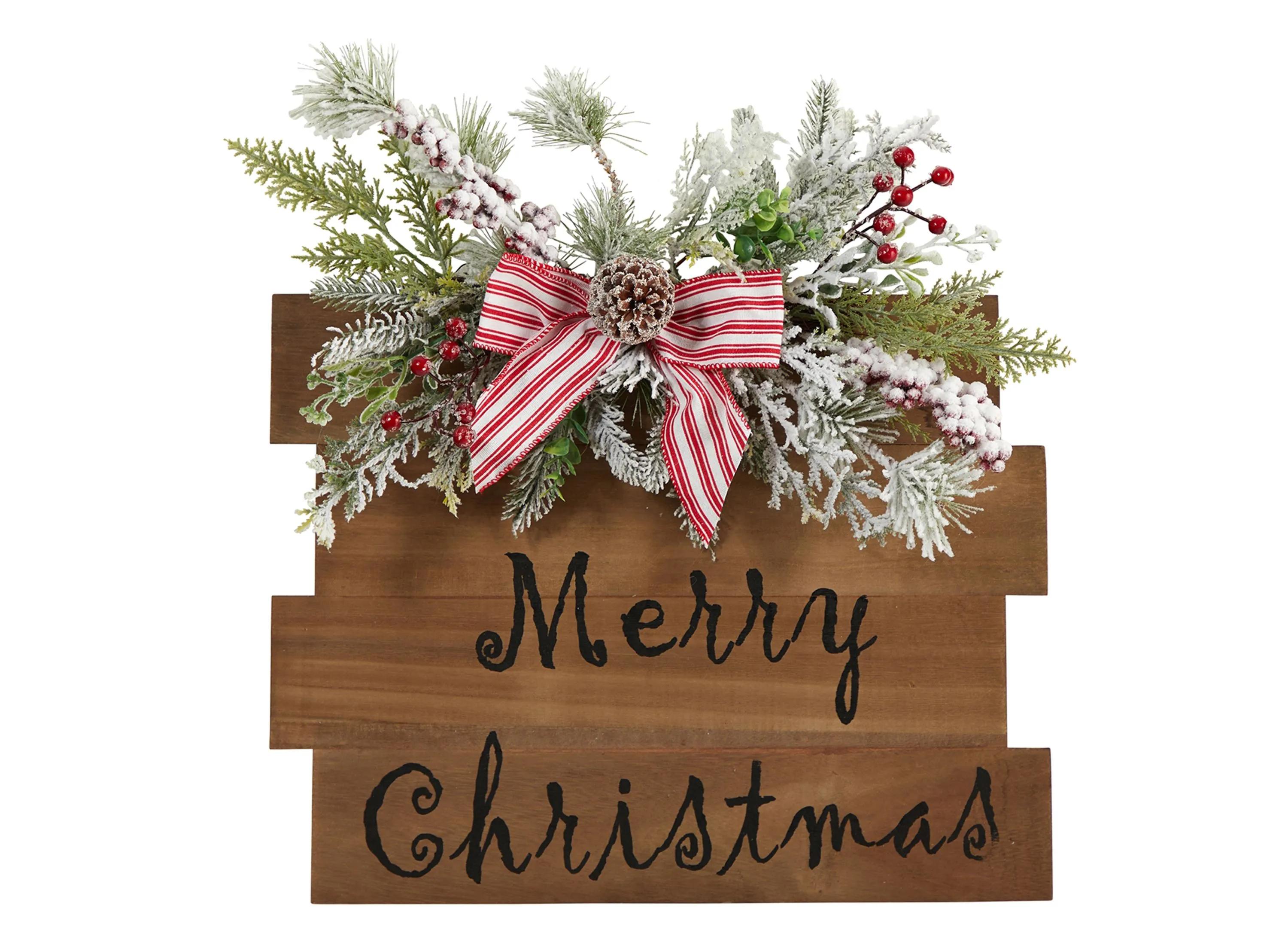 20 Holiday Merry Christmas Door Wall Hanger