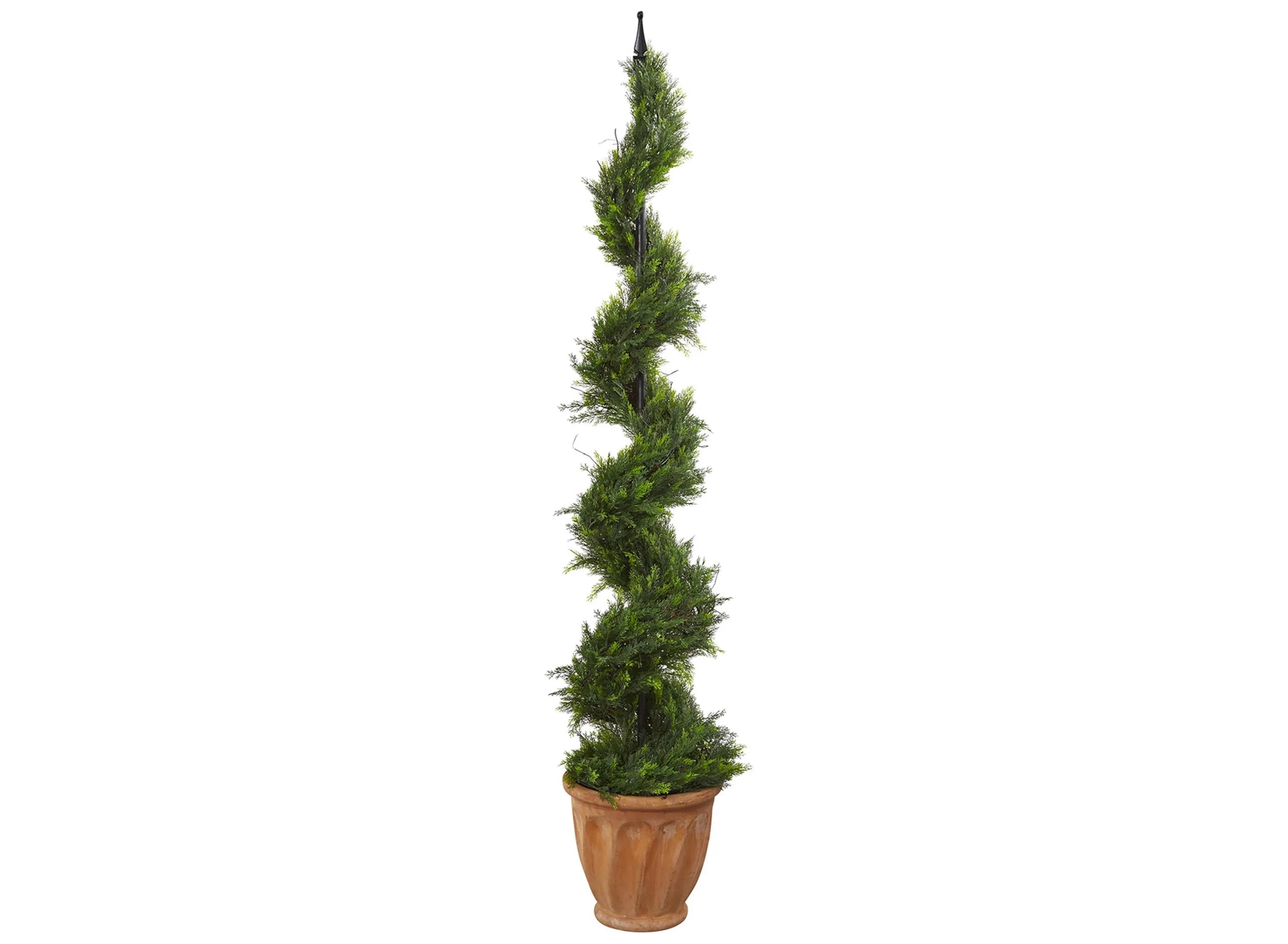 Cypress Artificial Spiral Topiary Tree