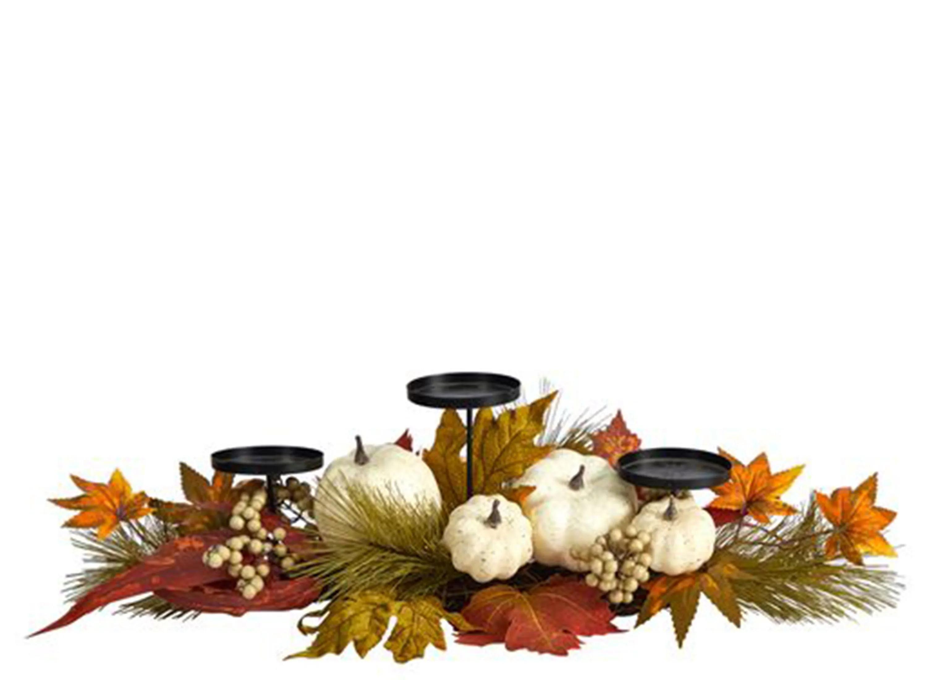 22in. Autumn Harvest Candelabrum Arrangement