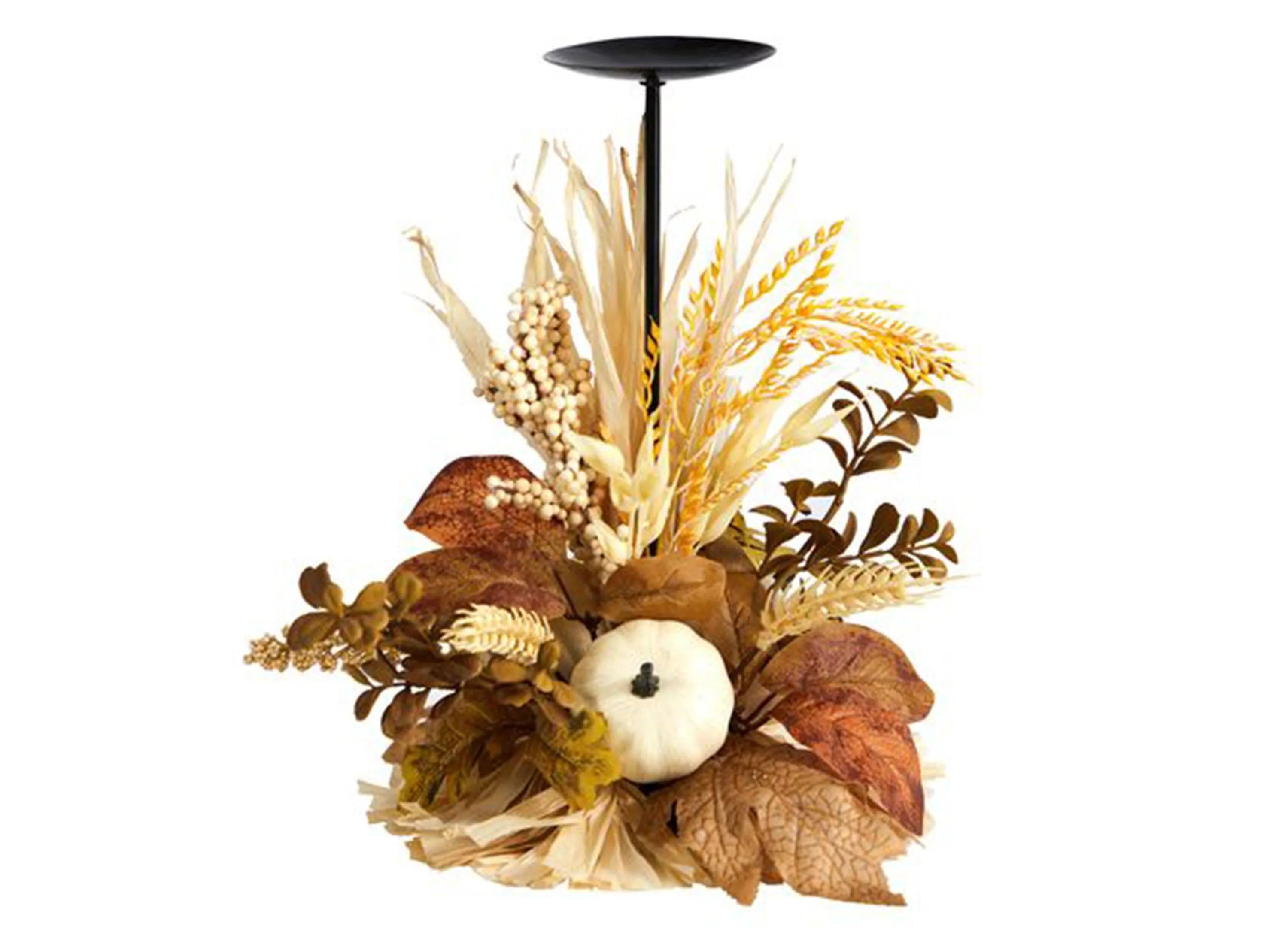 12in. Autumn Harvest Candle Holder