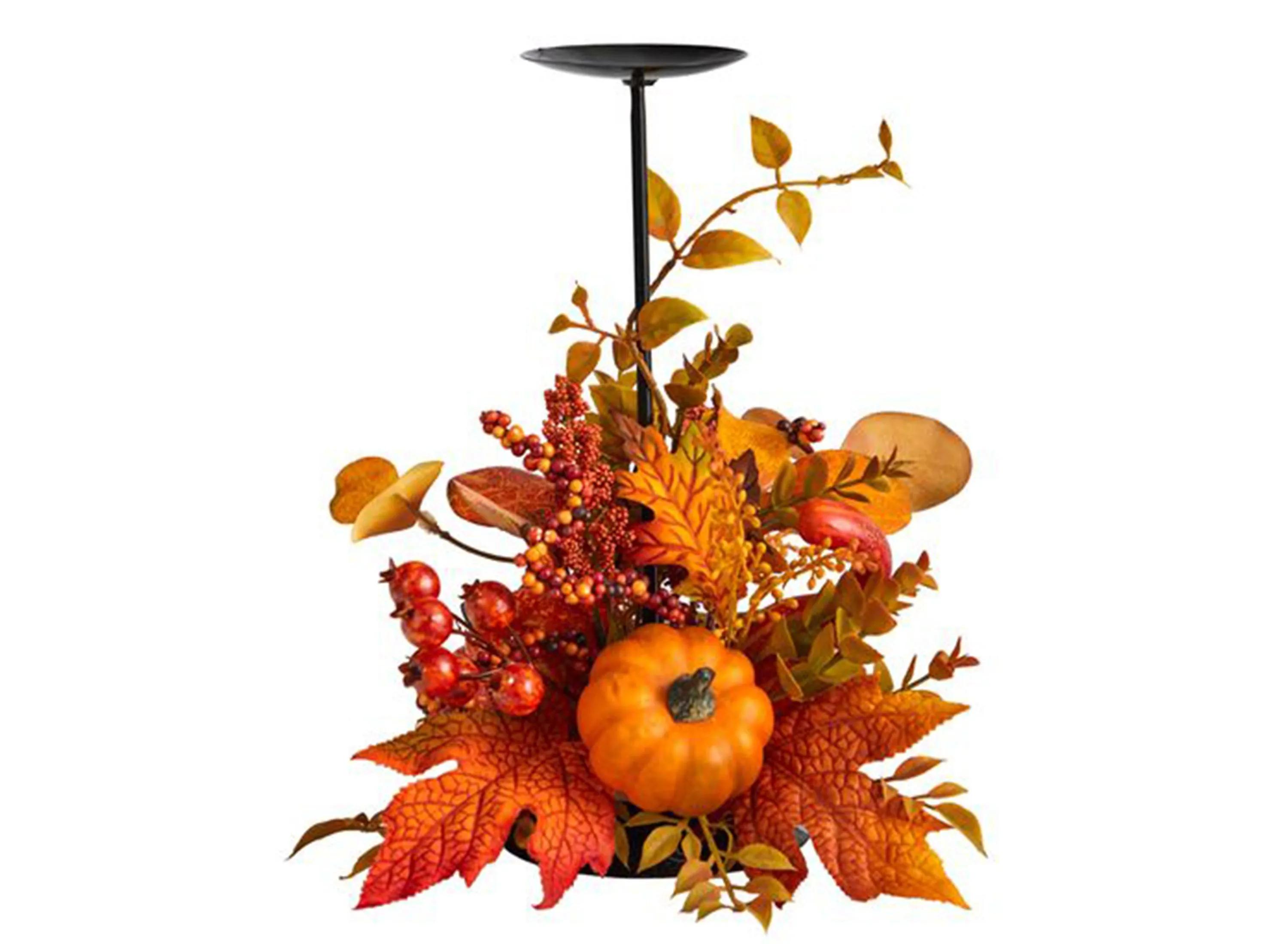 12in. Autumn Harvest Candle Holder