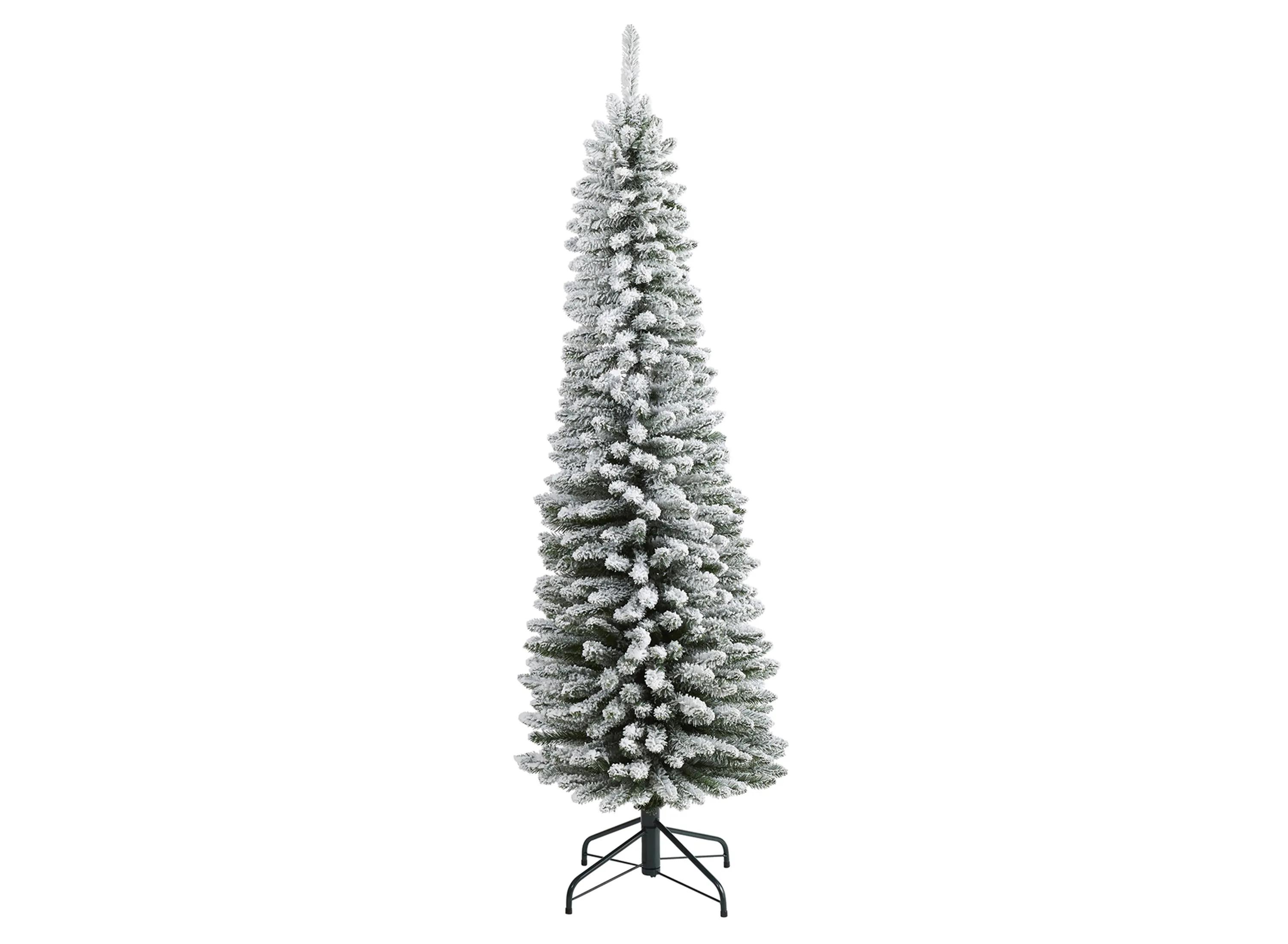 6ft. Flocked Pencil Artificial Christmas Tree
