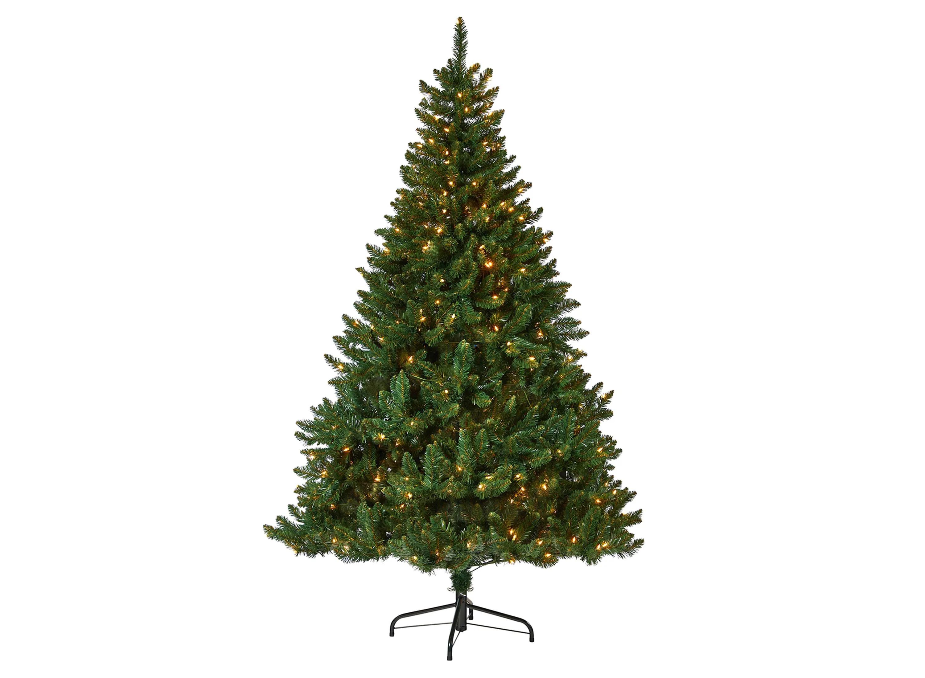 7ft. Pre-Lit Northern Rocky Spruce Artificial Christmas Tree